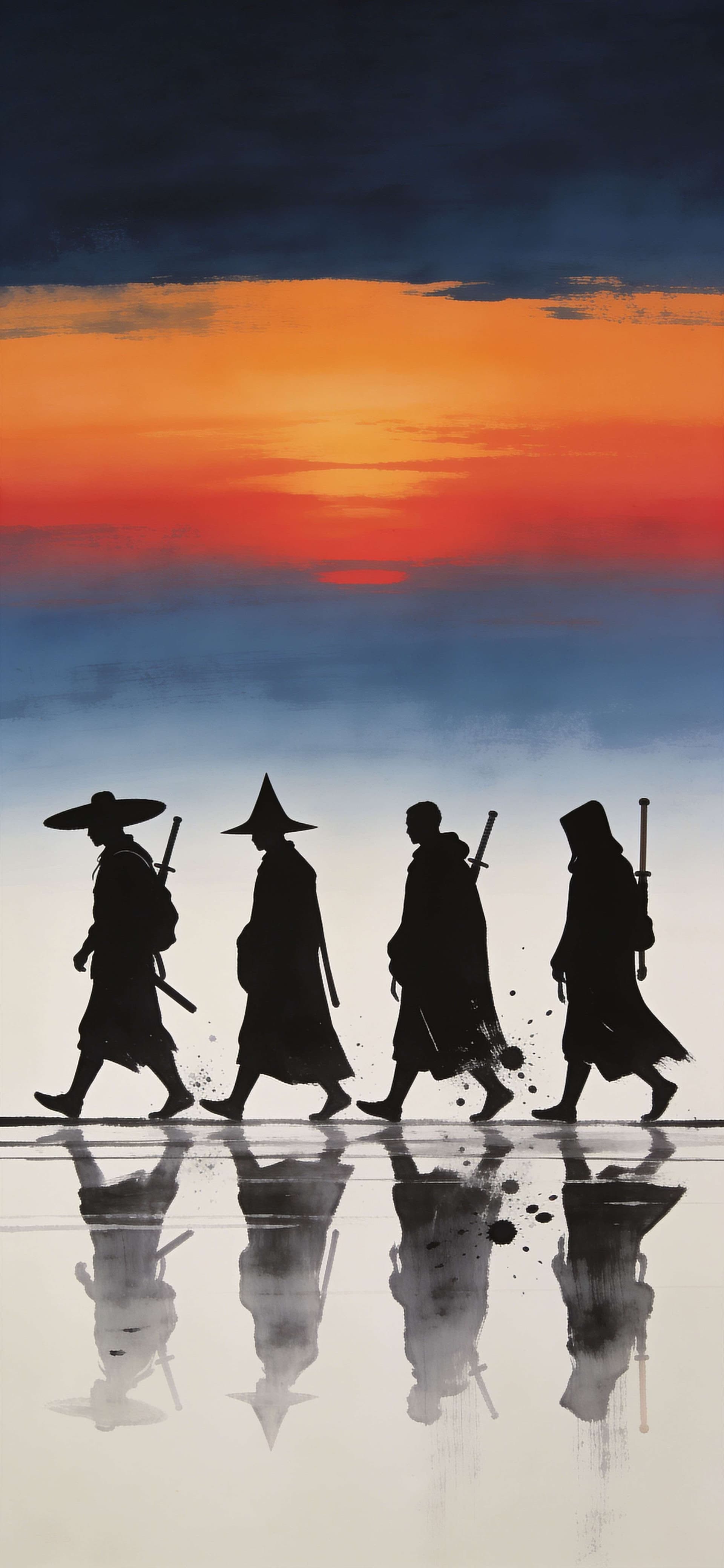 Journey At Sunset - free phone wallpaper