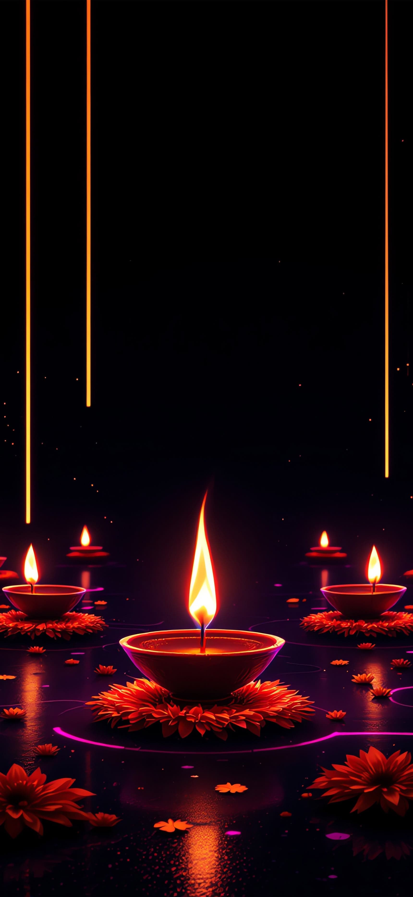 Nocturne Diya 3 - free phone wallpaper