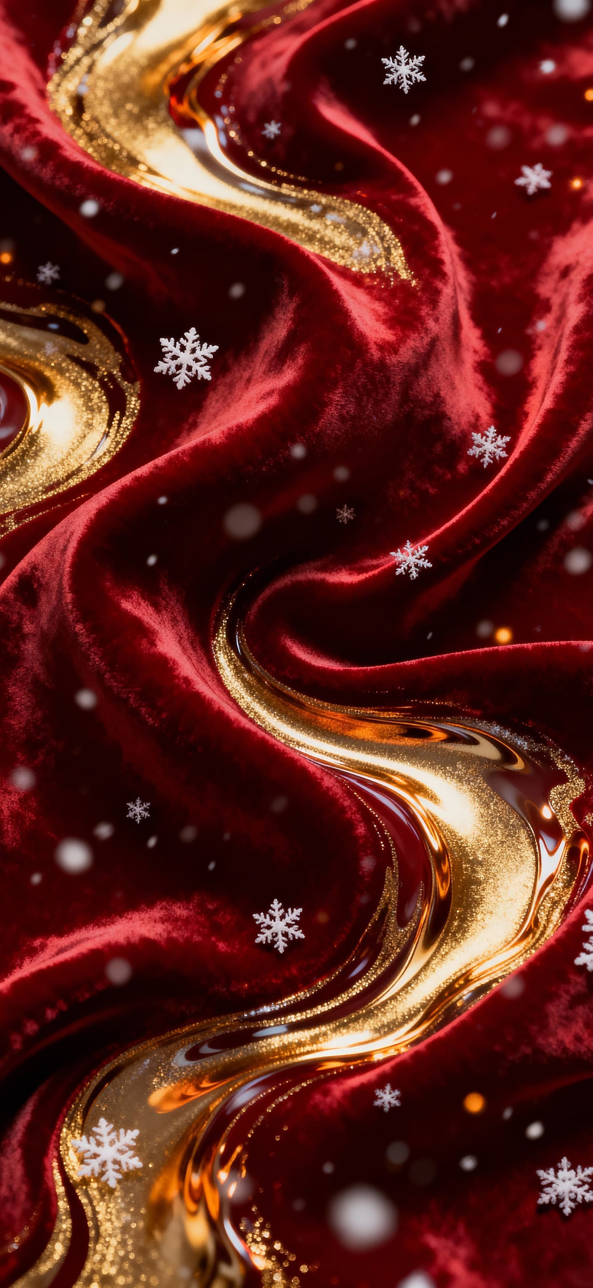 Christmas Gold and Red Texture 2 - Pro phone wallpaper