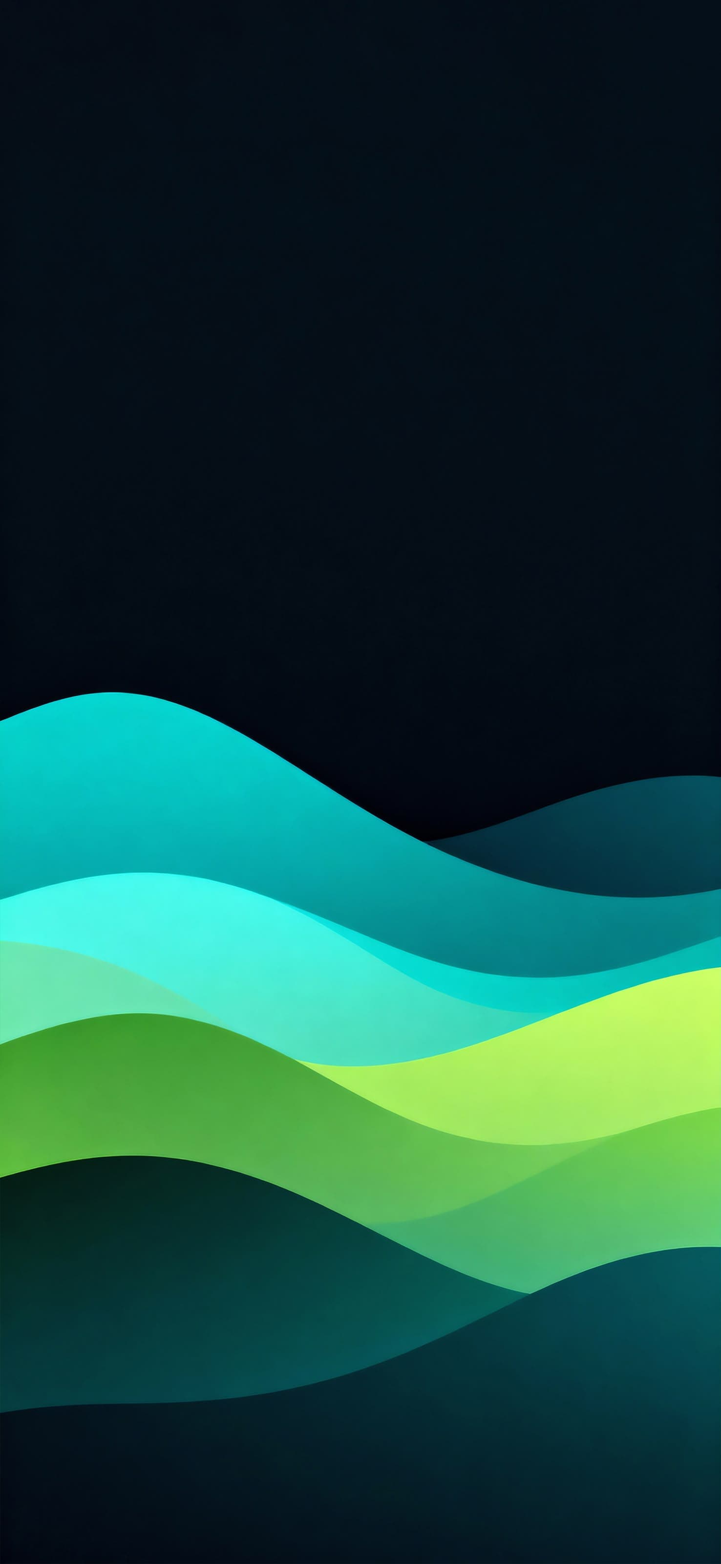 Cyan Flow 1 - free phone wallpaper