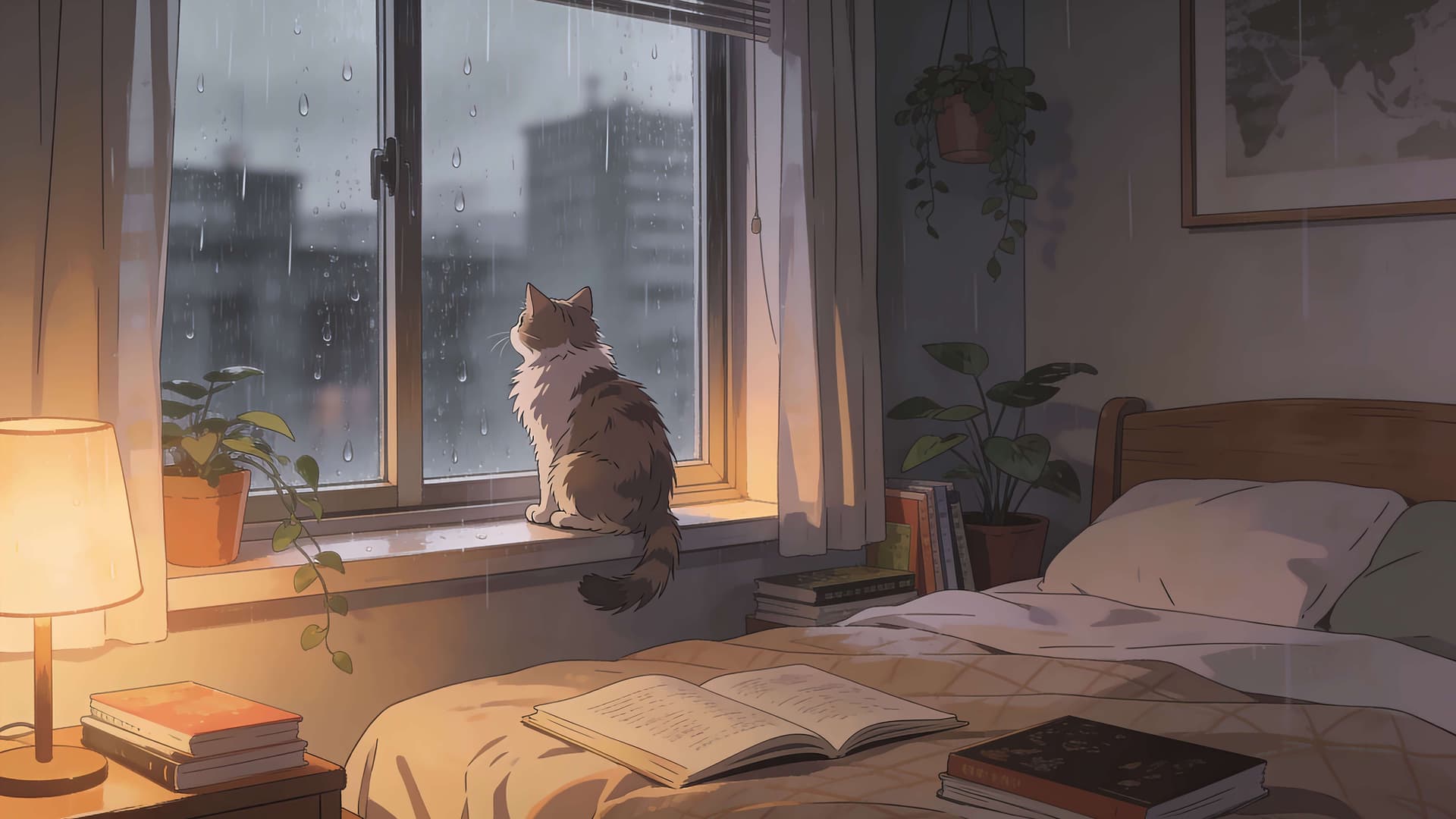 Rainy Day Solitude - free desktop wallpaper