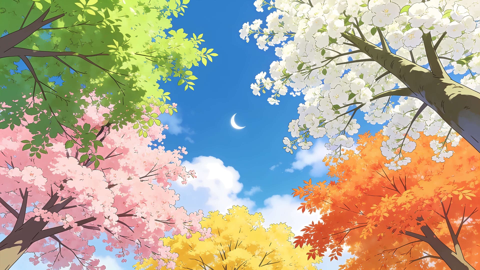Four Seasons Canopy - free desktop wallpaper