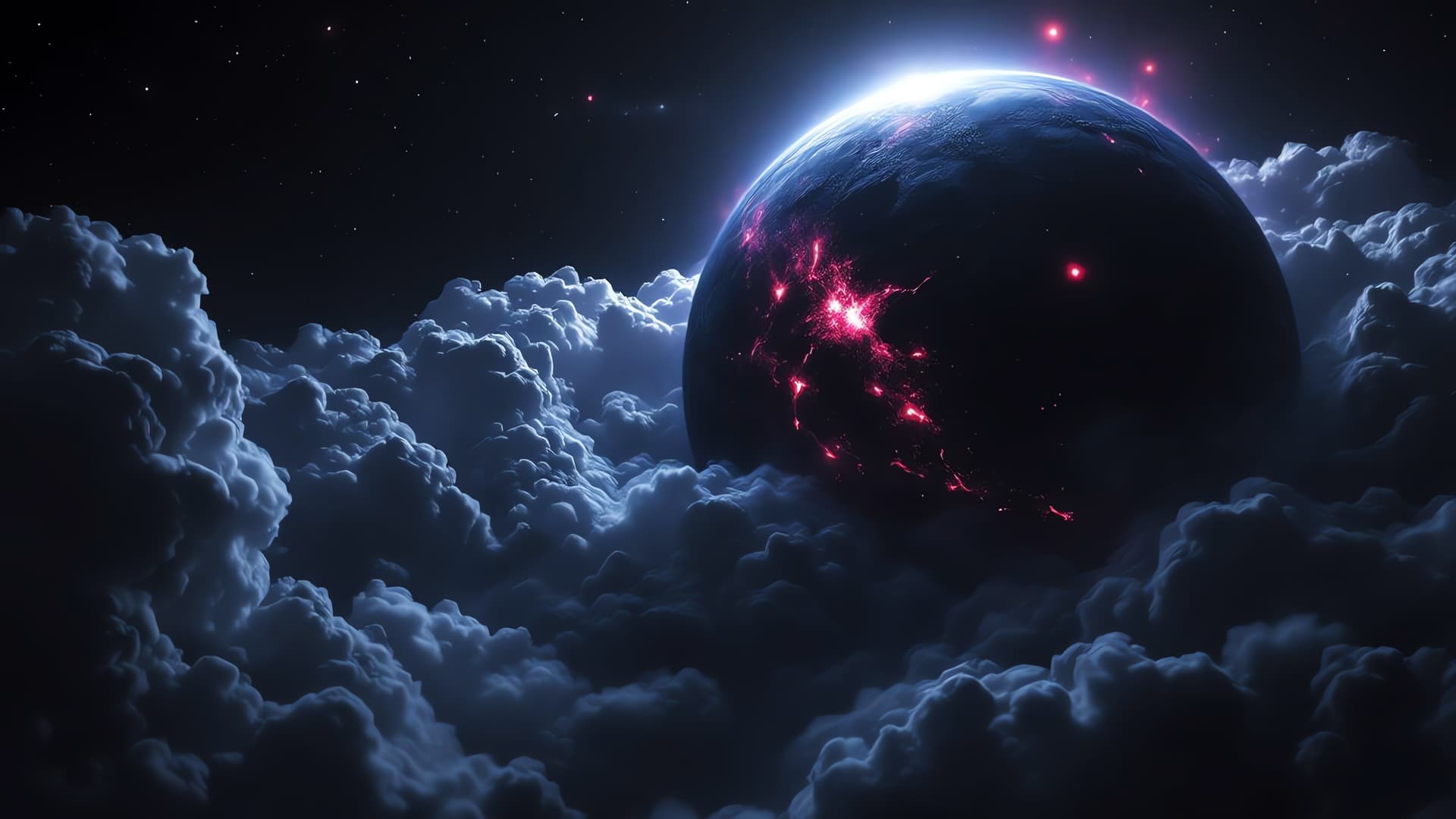 Nebula Eclipse - free desktop wallpaper