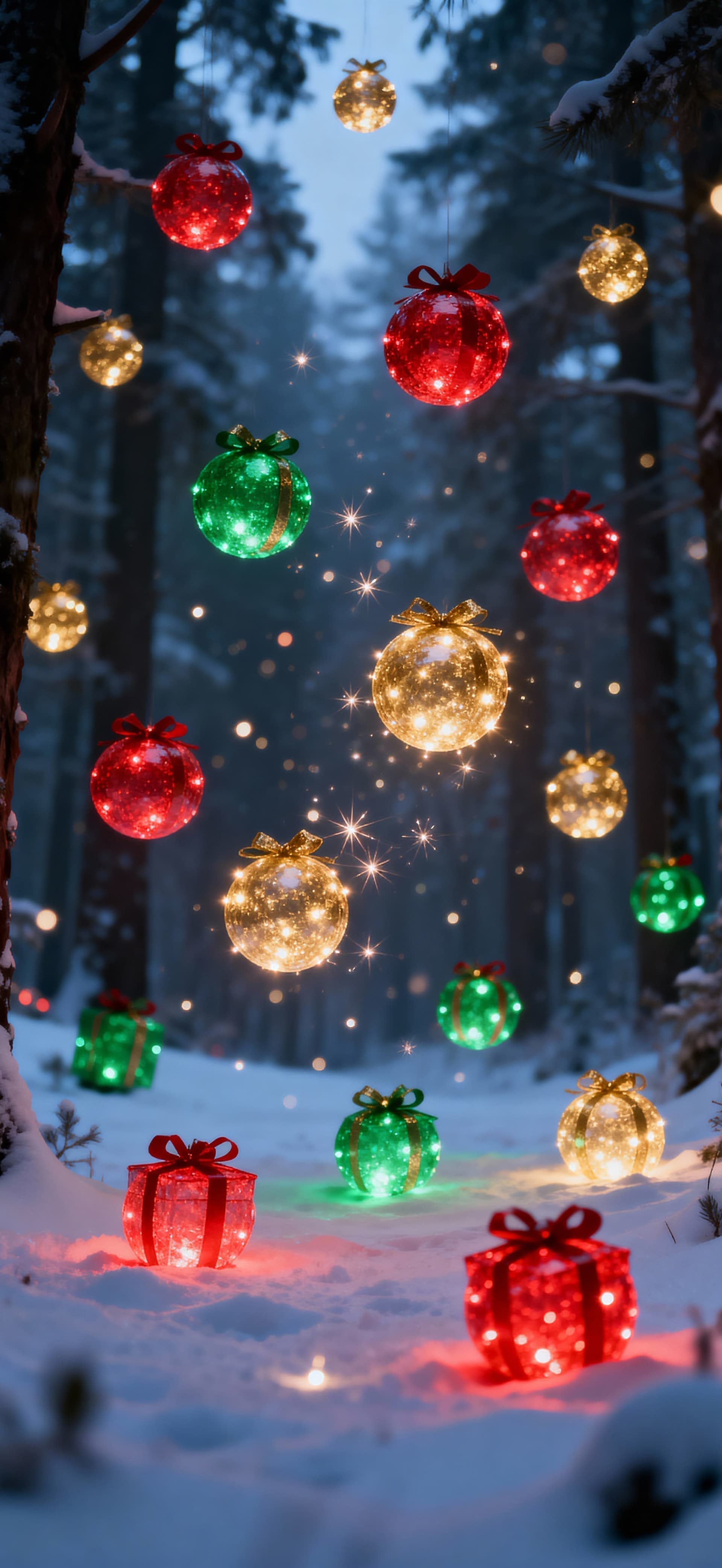 Forest decorations and presents 3 - free phone wallpaper