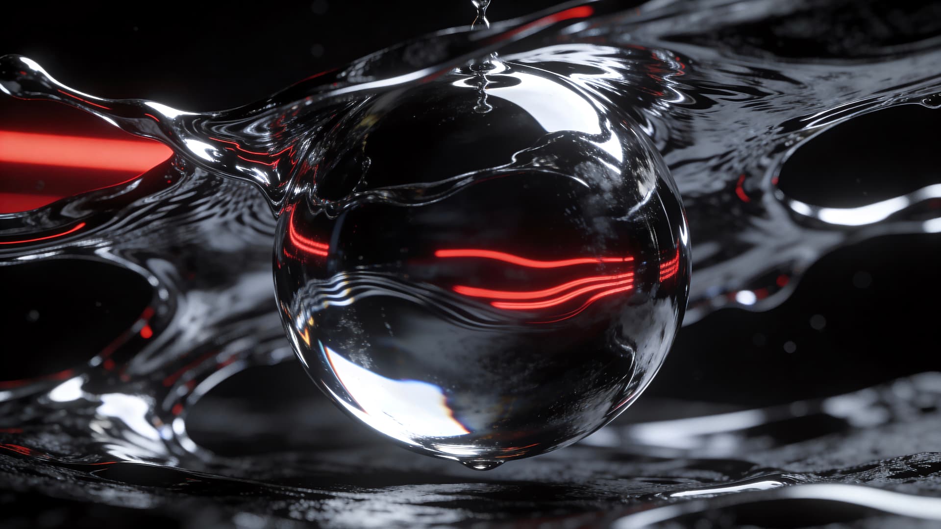 Chrome Orb - free desktop wallpaper