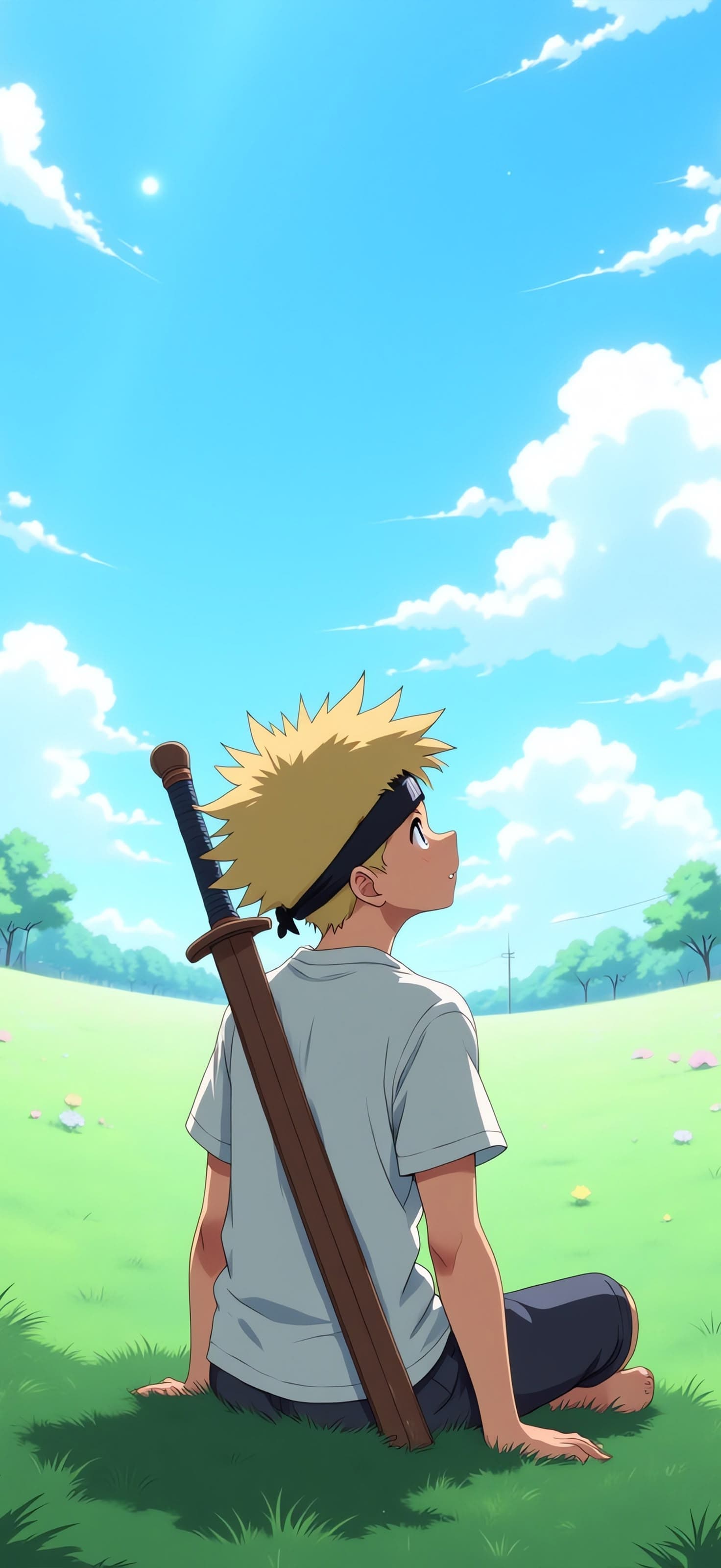Sword Boy Daydream 2 - free phone wallpaper