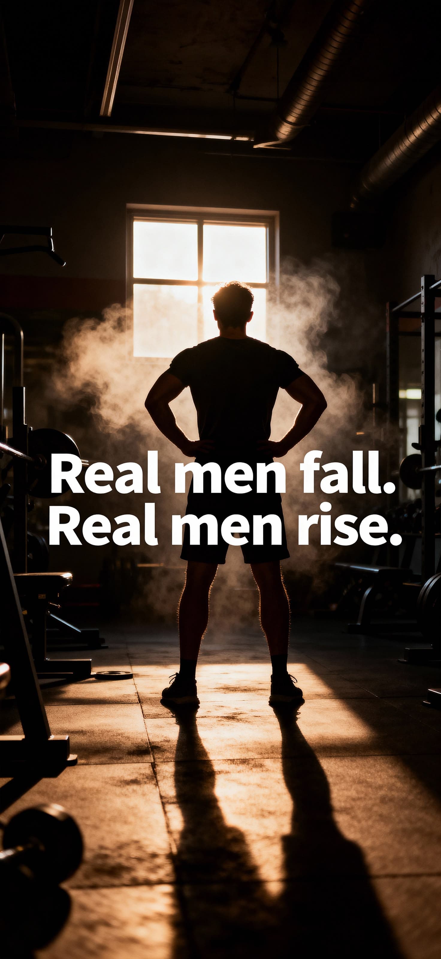 Real Men Rise Quote - Pro phone wallpaper