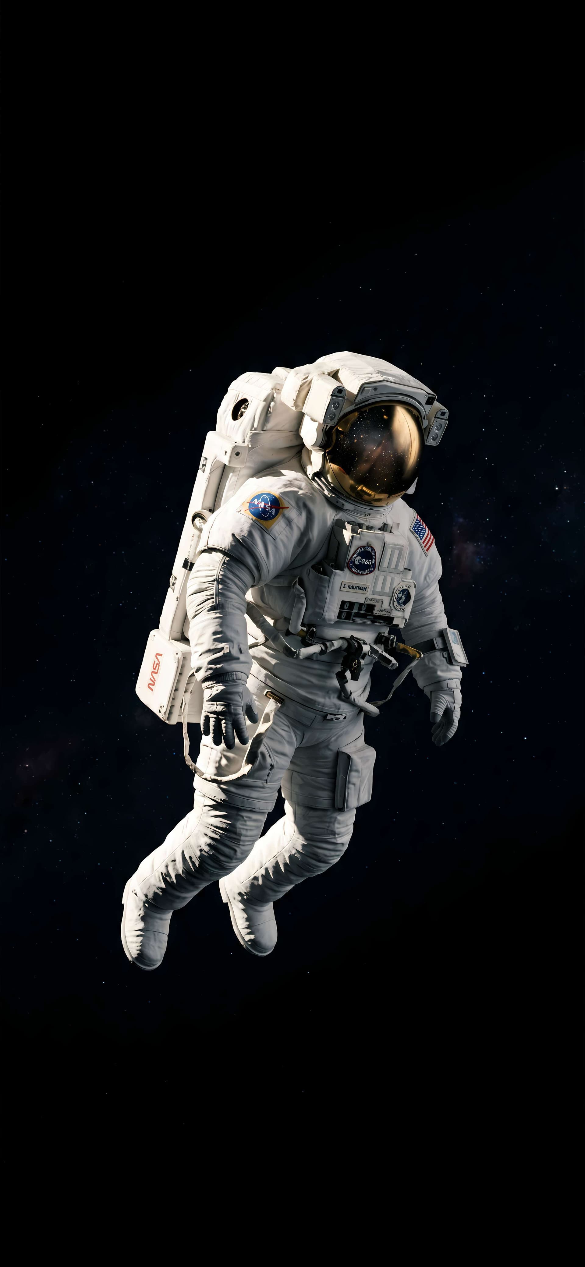 Astronaut in Space - Pro phone wallpaper