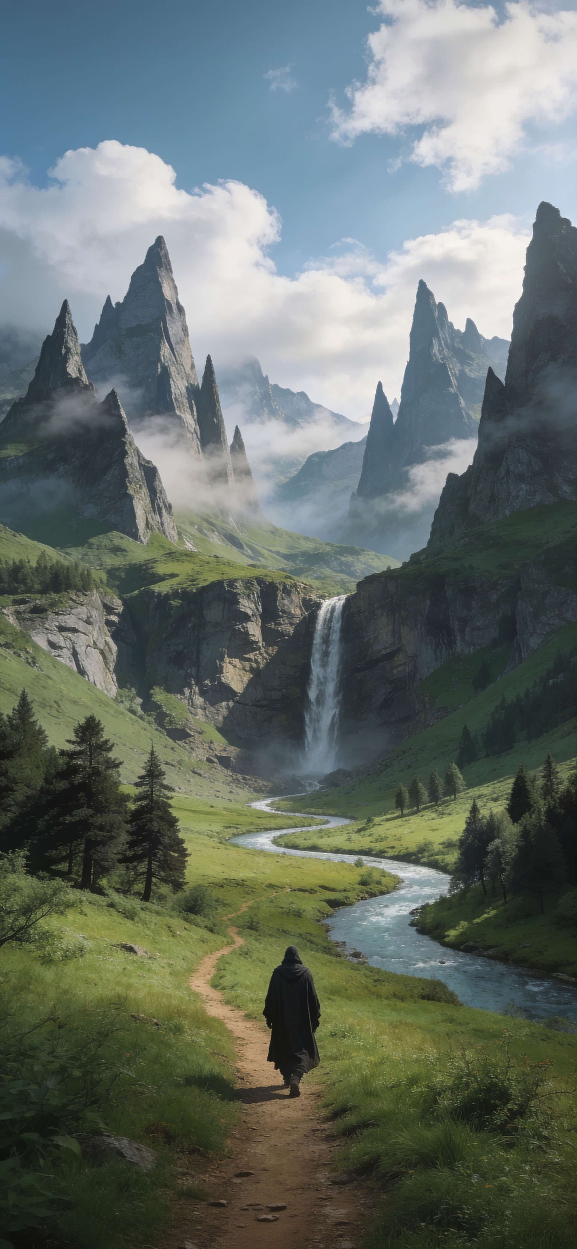 The Wanderer's Journey - free phone wallpaper