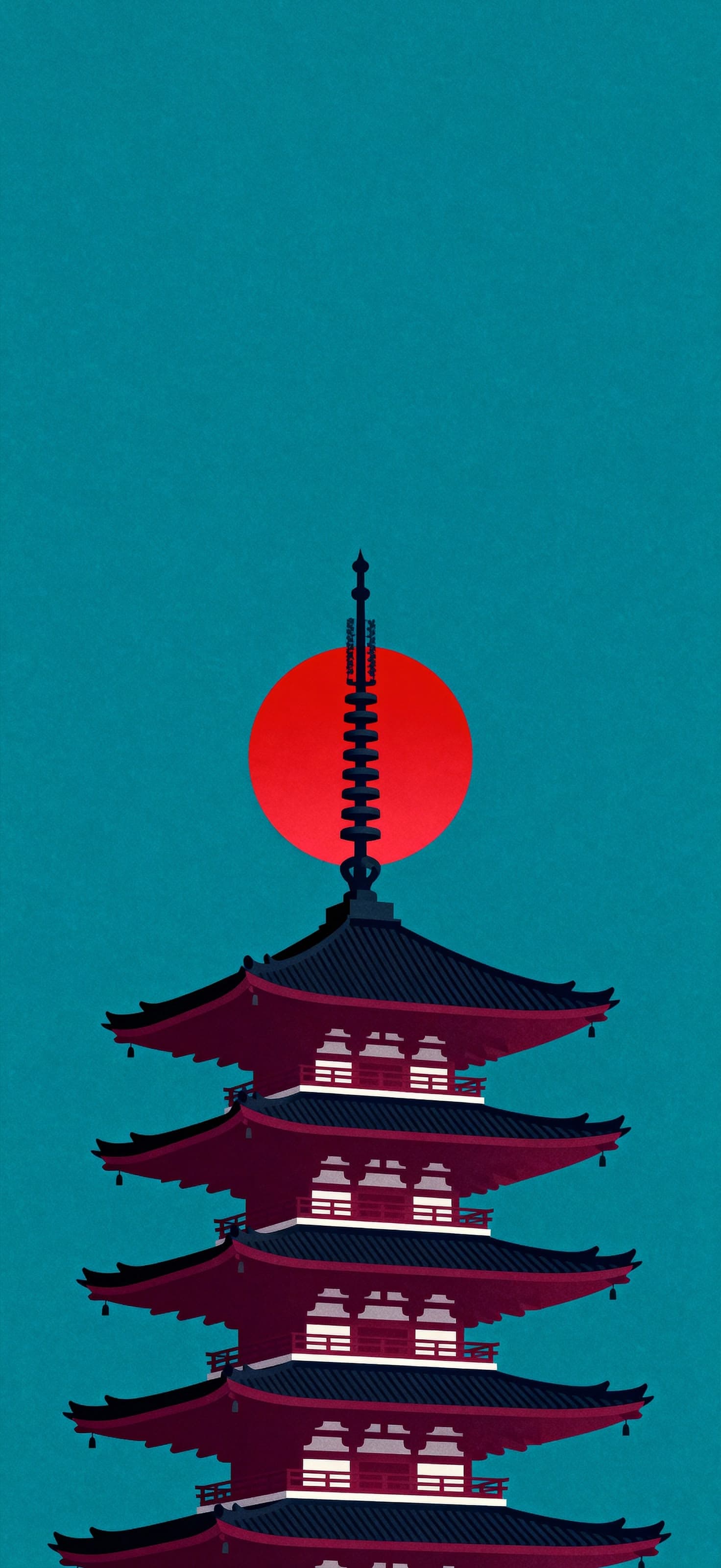Zen Pagoda 2 - free phone wallpaper
