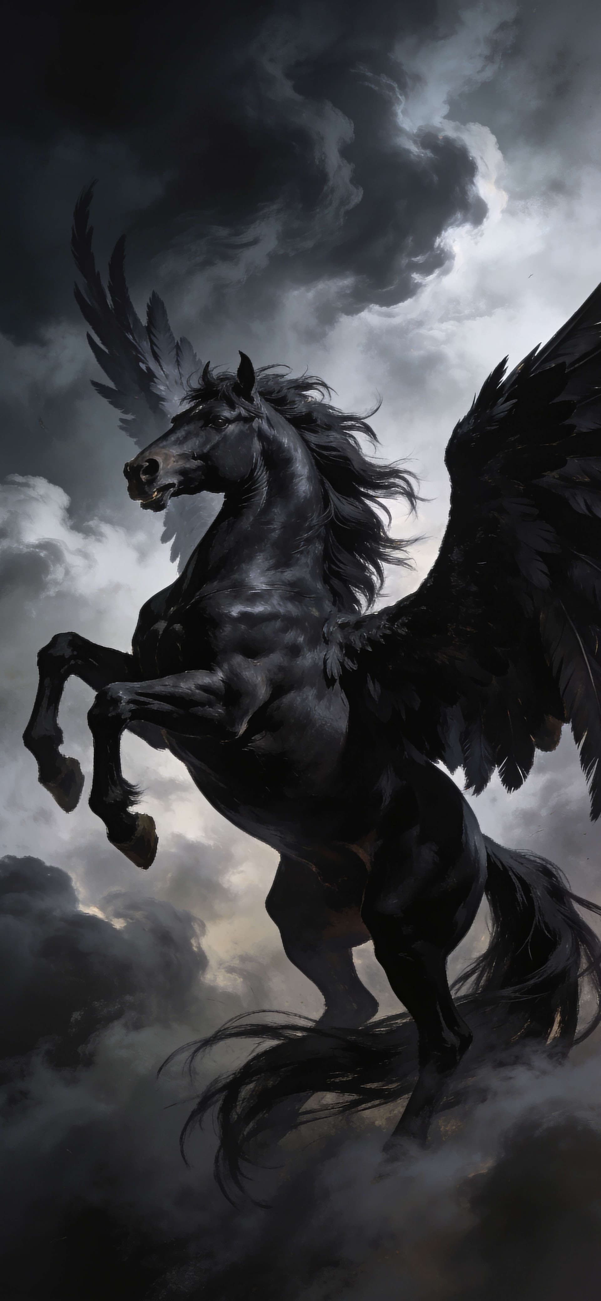 Dark Pegasus Storm - free phone wallpaper