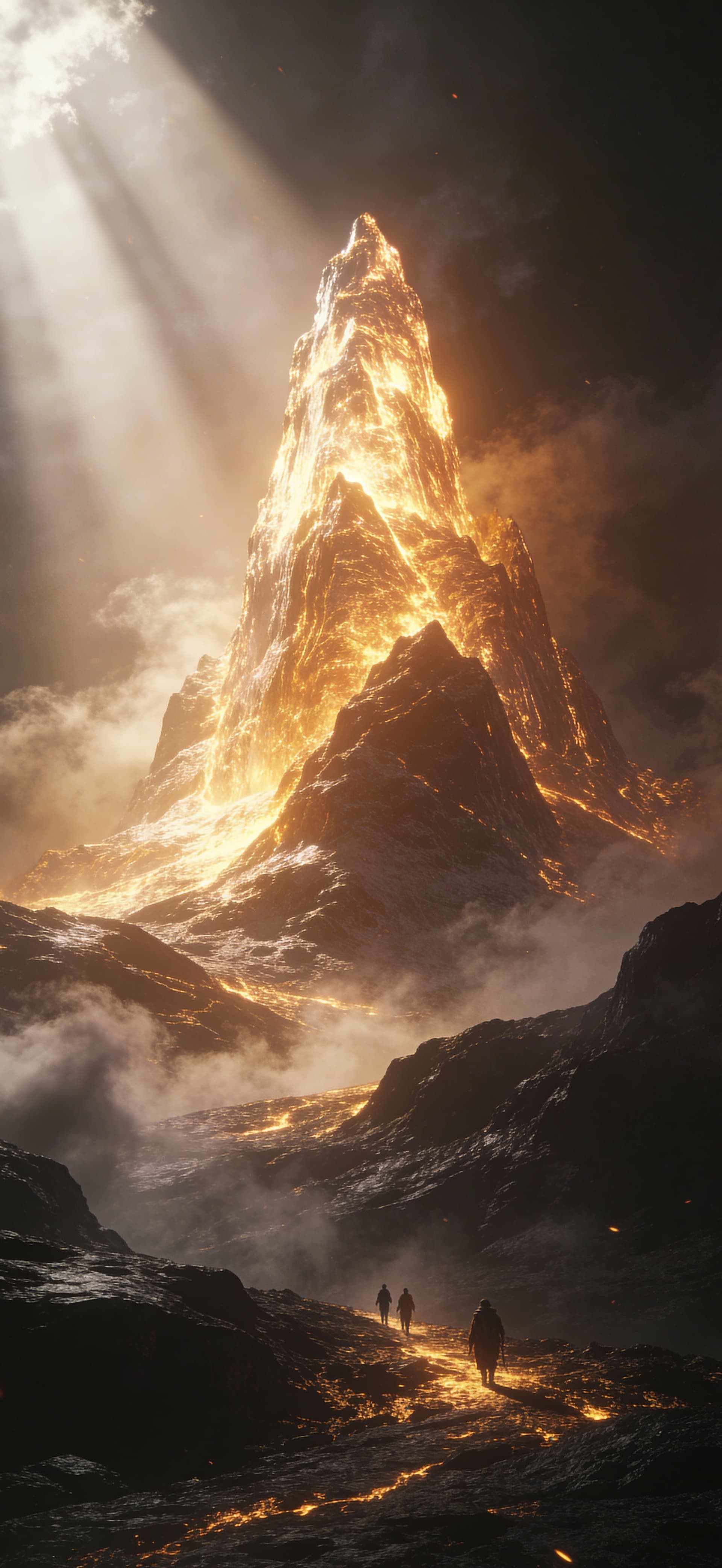 Ember Mountain 3 - free phone wallpaper
