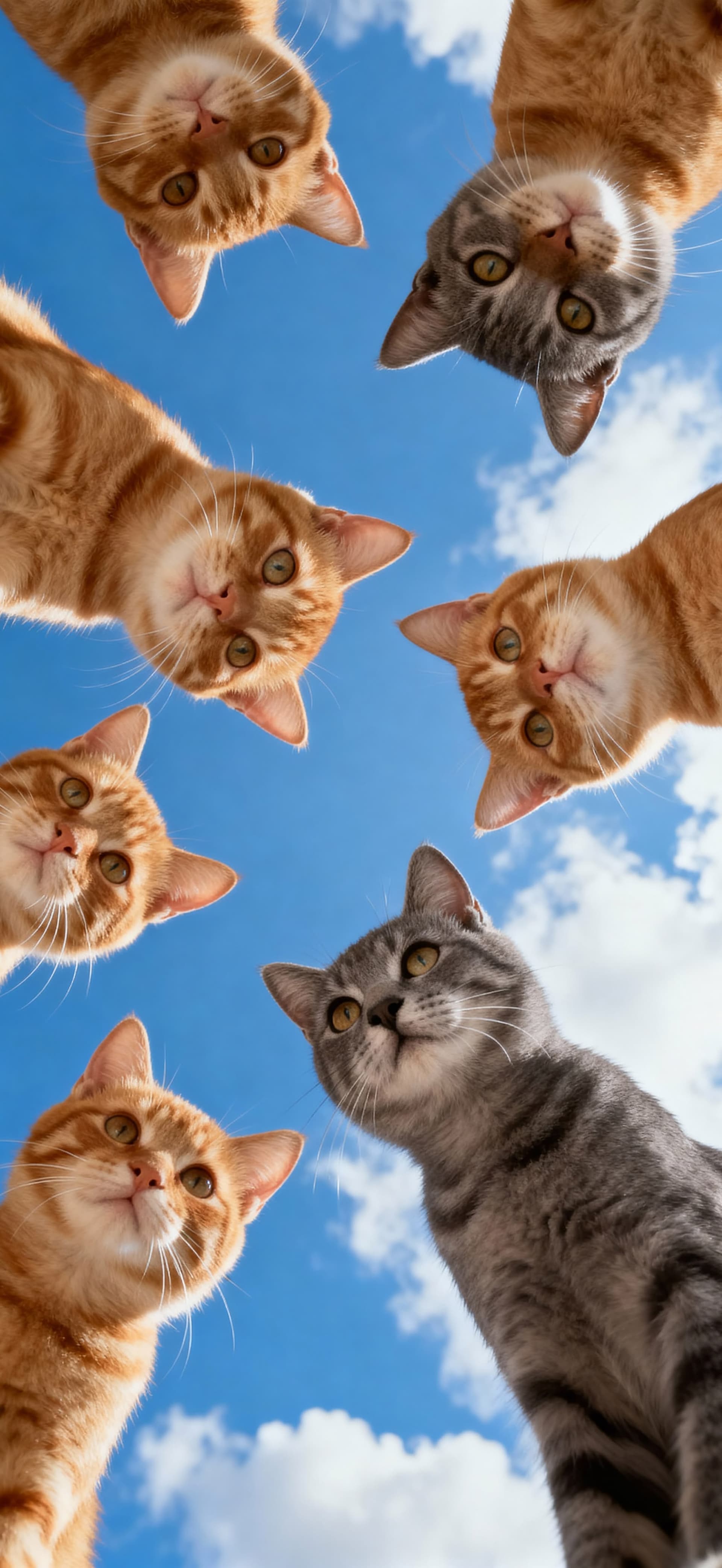Curious Cat Circle 2 - Pro phone wallpaper