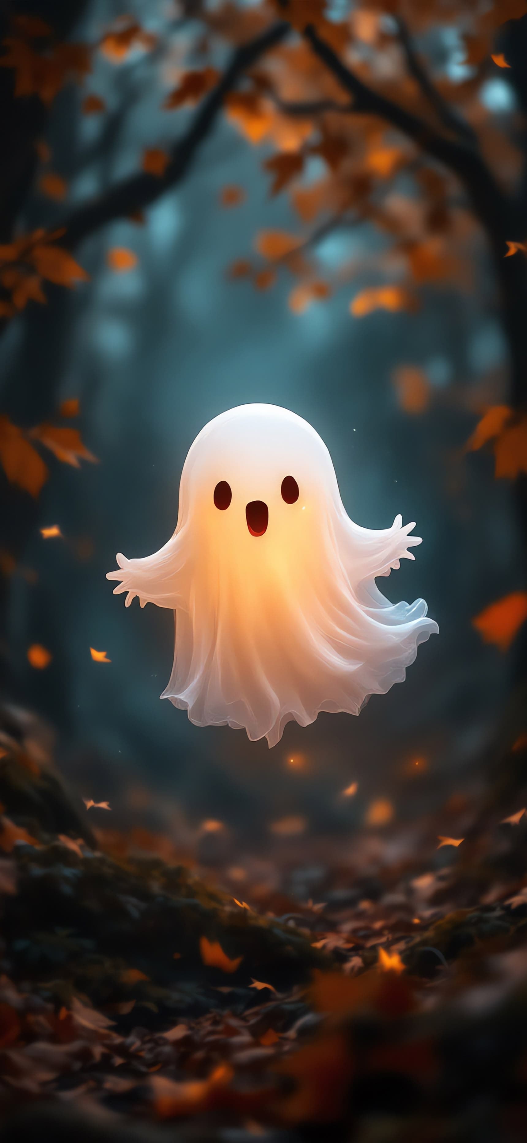 Forest Boo 1 - free phone wallpaper