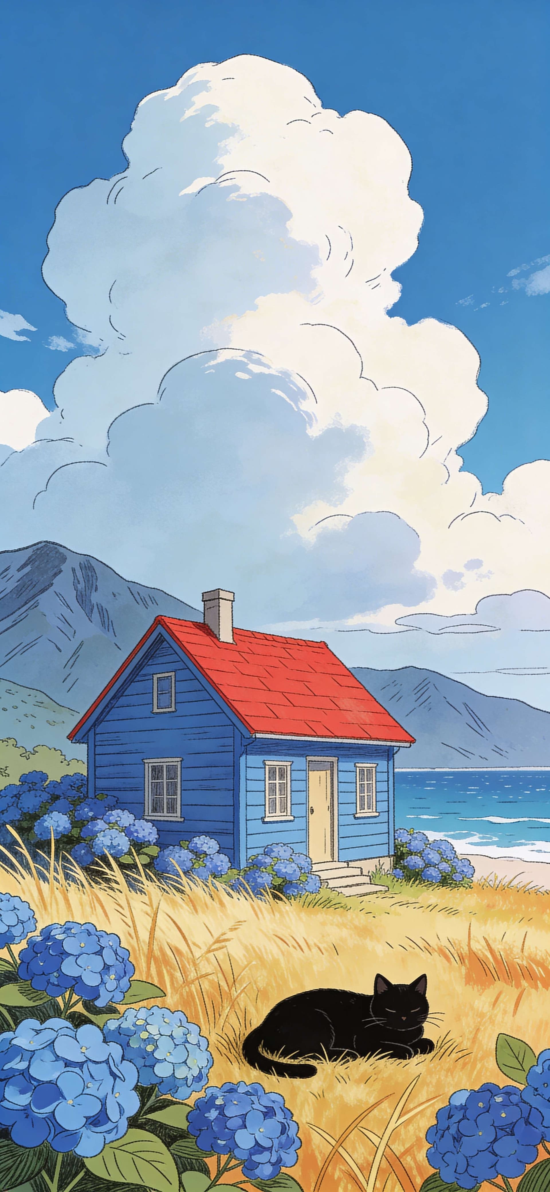 Coastal Cottage Serenity - Pro phone wallpaper