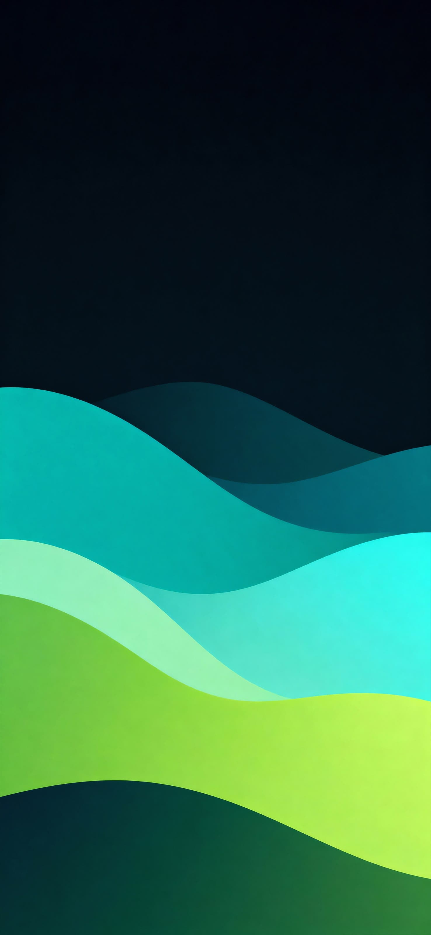 Cyan Flow 3 - free phone wallpaper