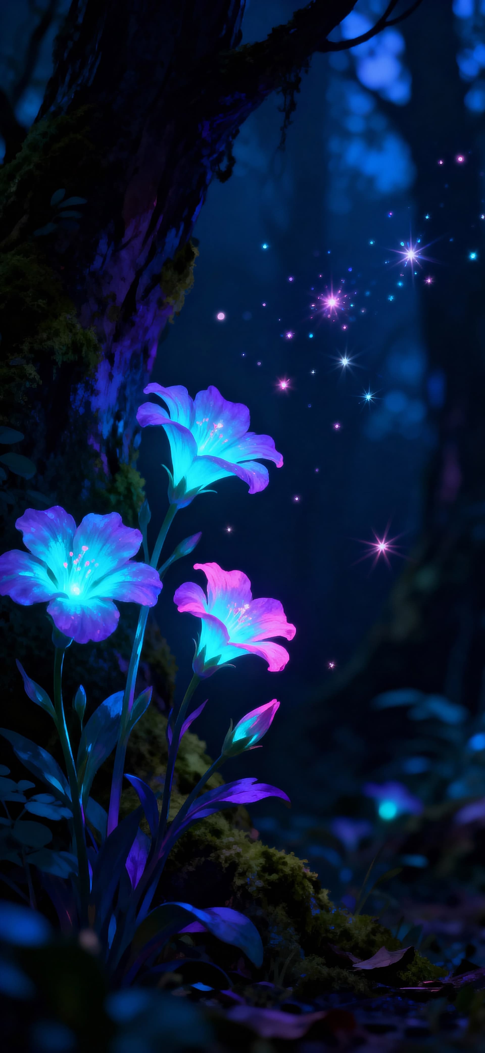Starlit Bloom 1 - Pro phone wallpaper