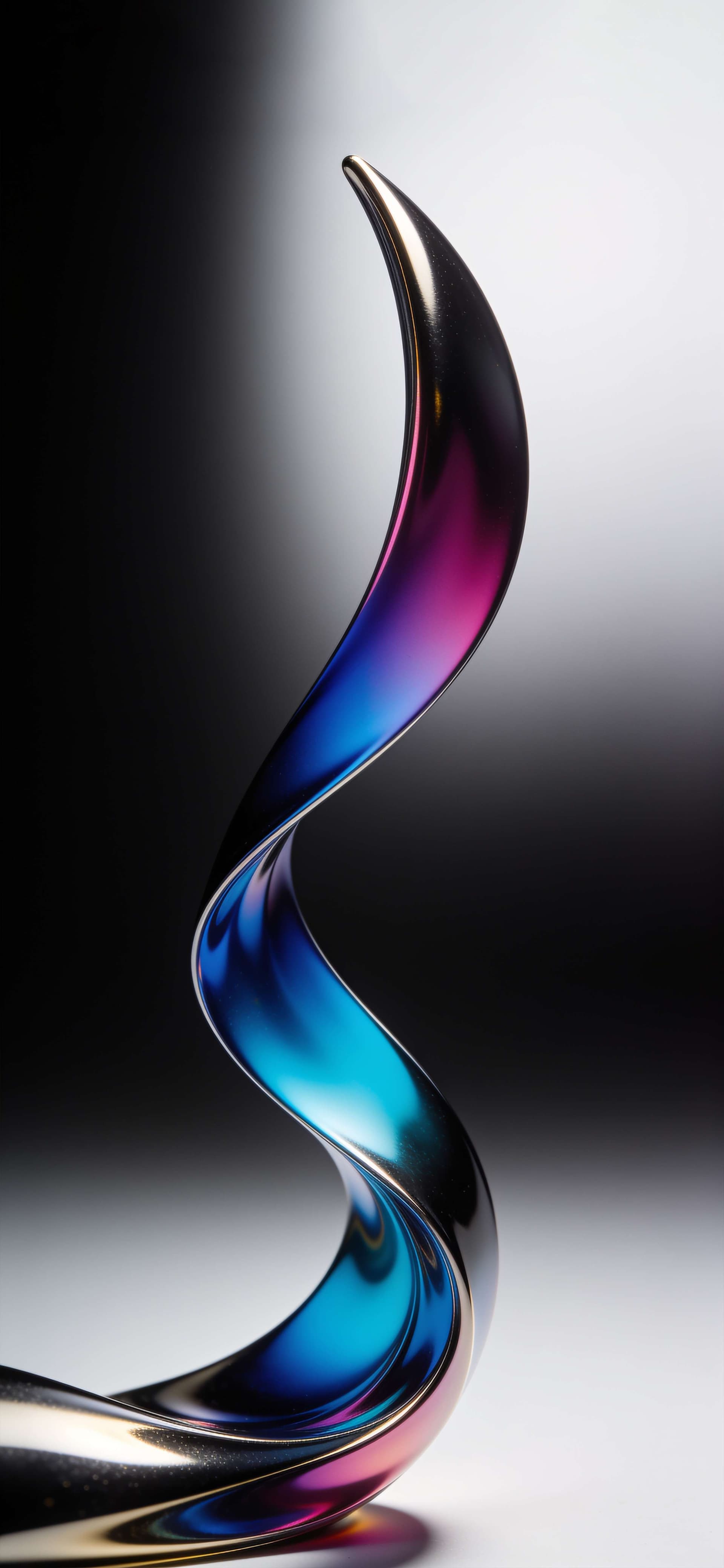 Sleek Iridescent Ribbon - free phone wallpaper