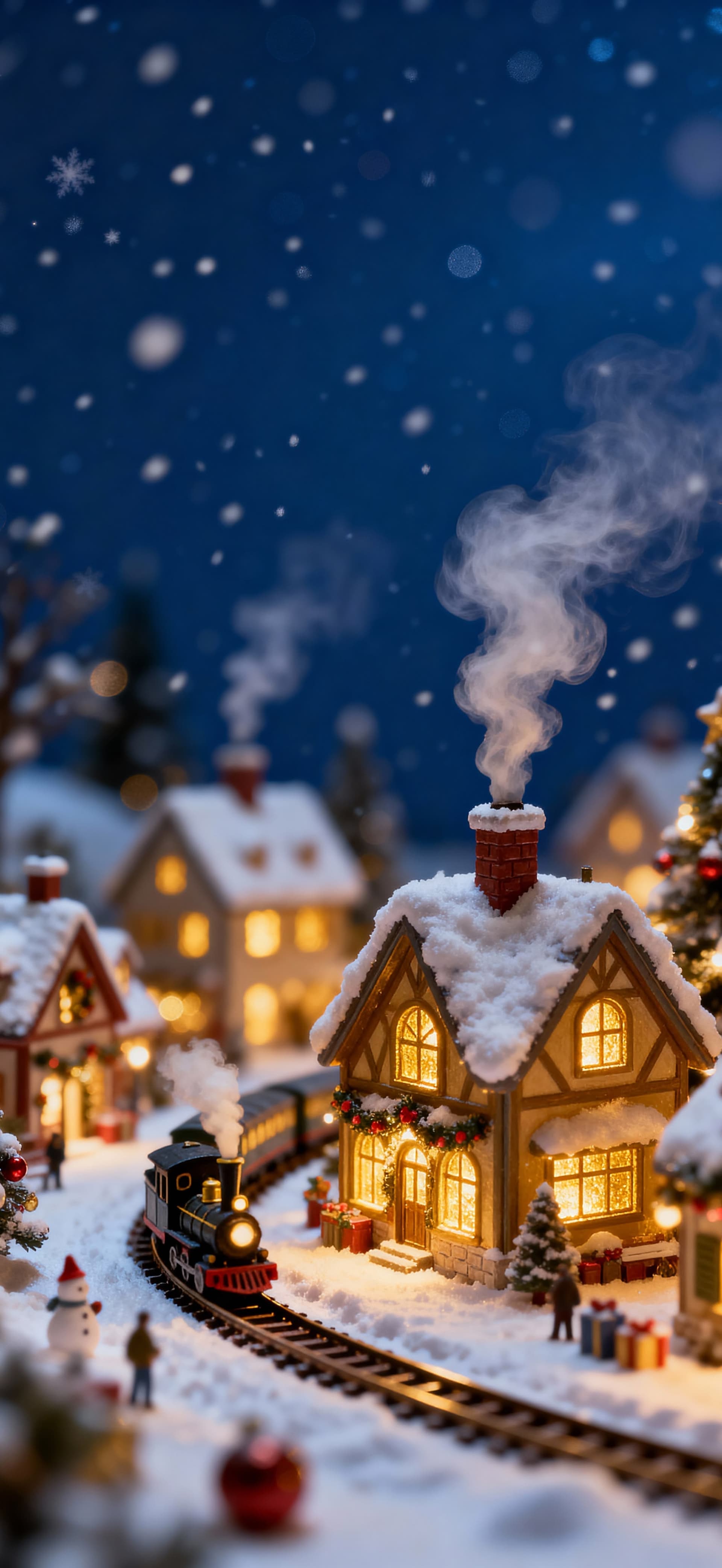 Christmas Tiny Village 2 - Pro phone wallpaper