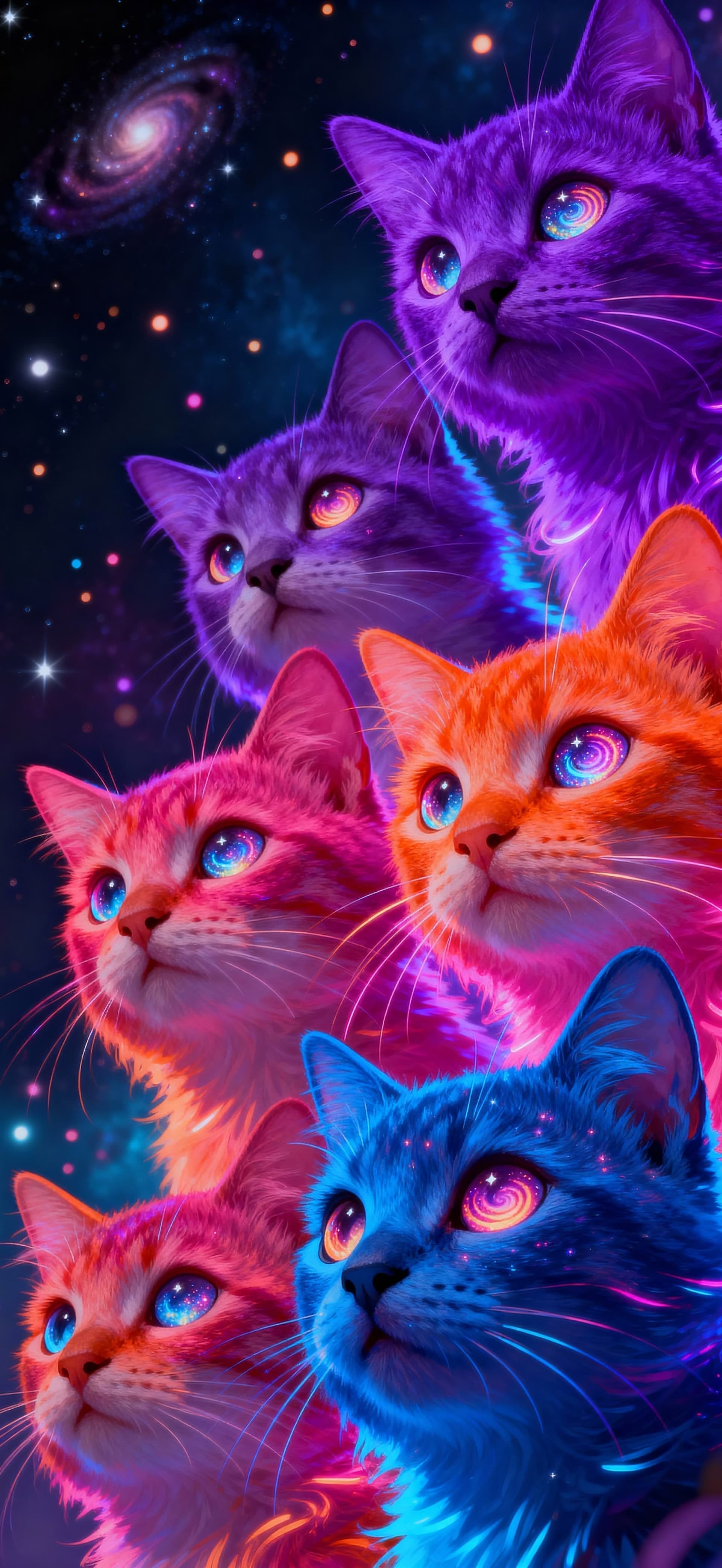 Stellar Kittens 1 - free phone wallpaper