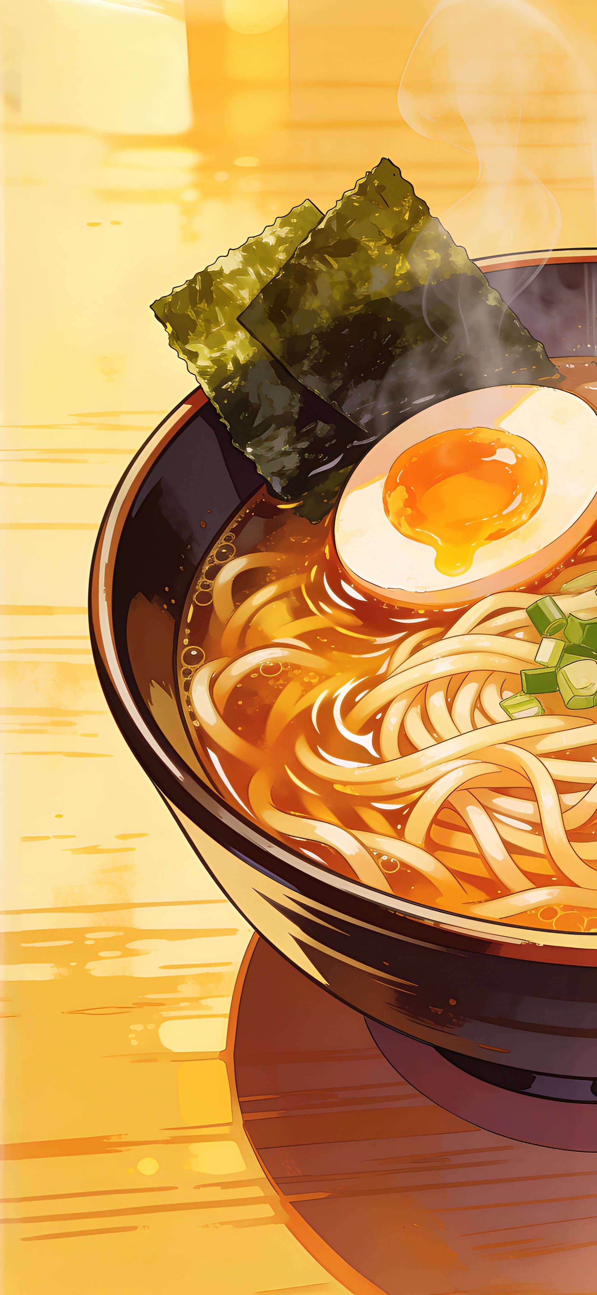 Warm Anime Ramen - free phone wallpaper