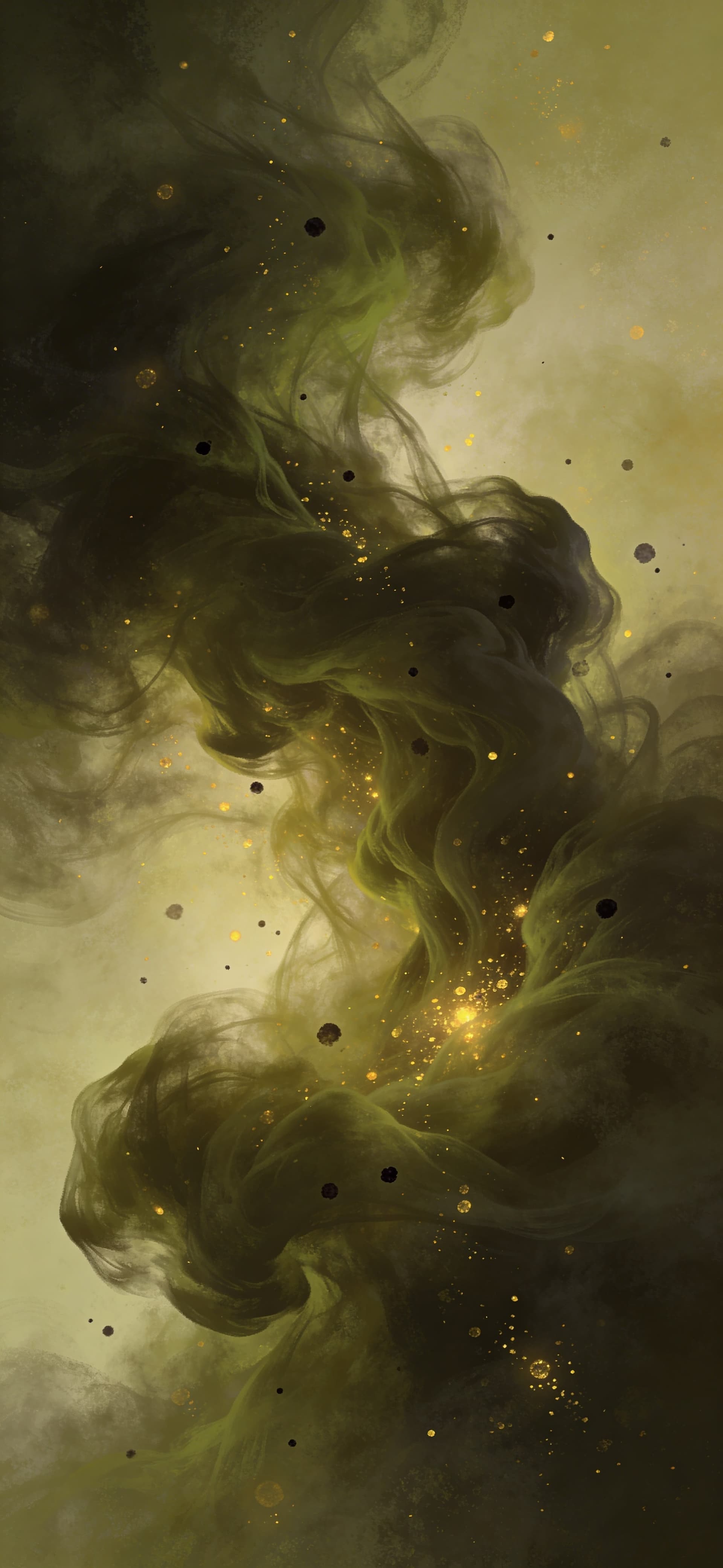 Smoky Gold Dust - free phone wallpaper