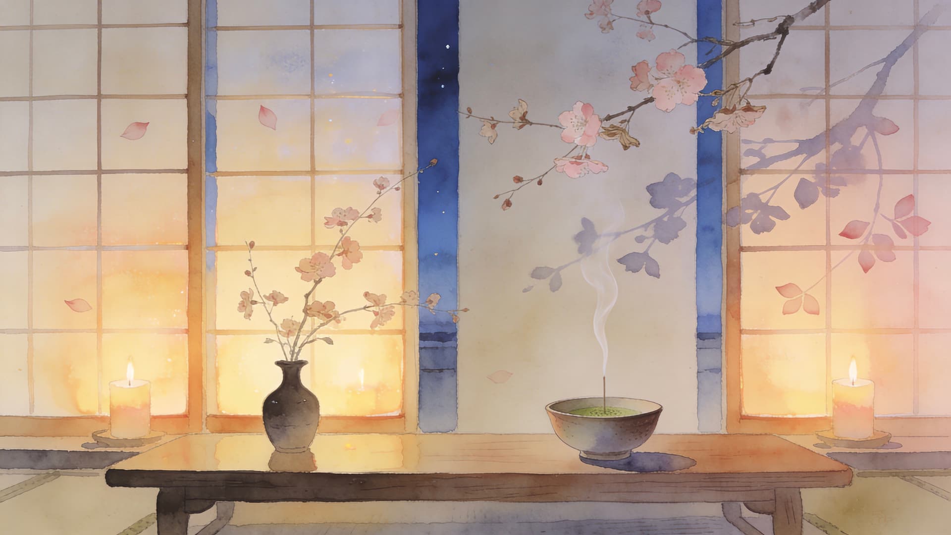 Tranquil Japanese Room - free desktop wallpaper