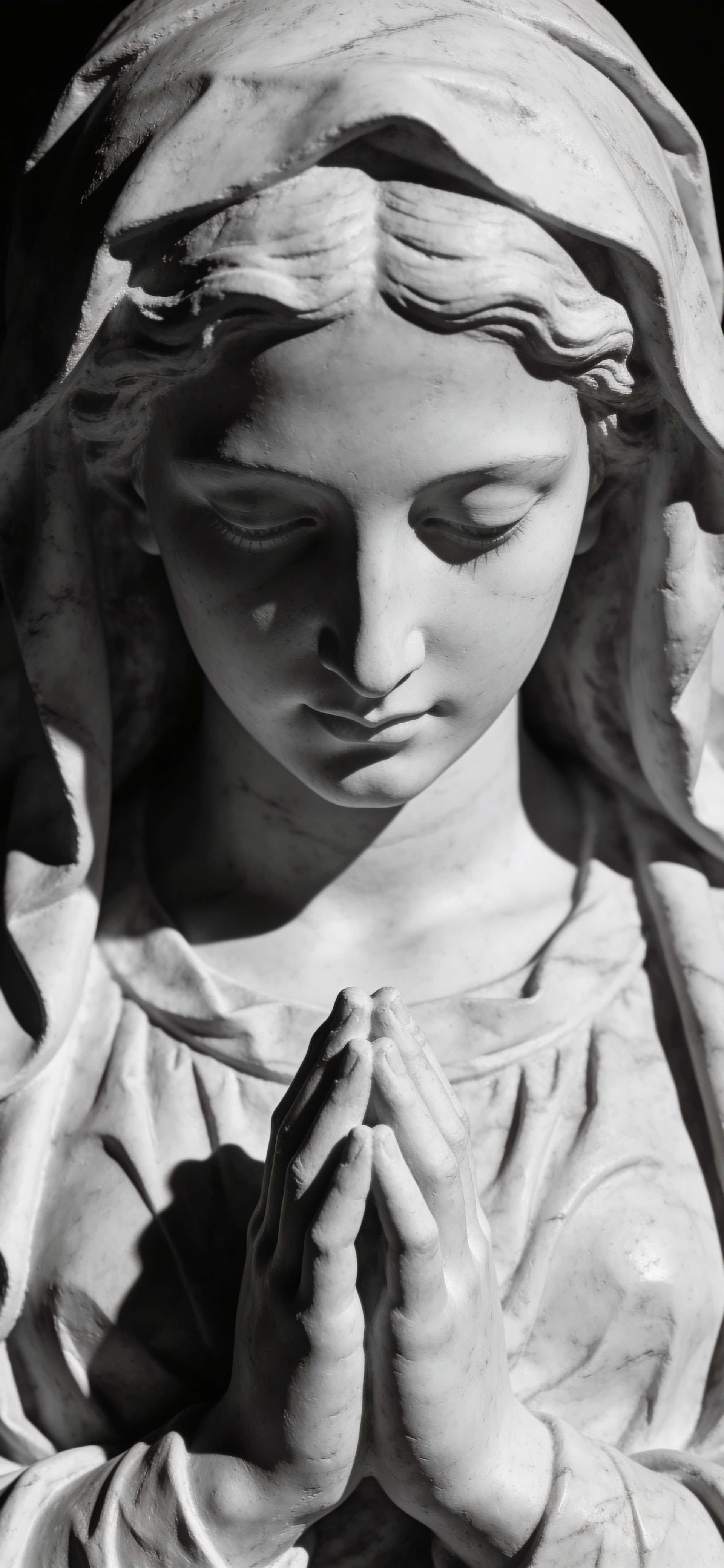Sacred Marble Prayer - free phone wallpaper