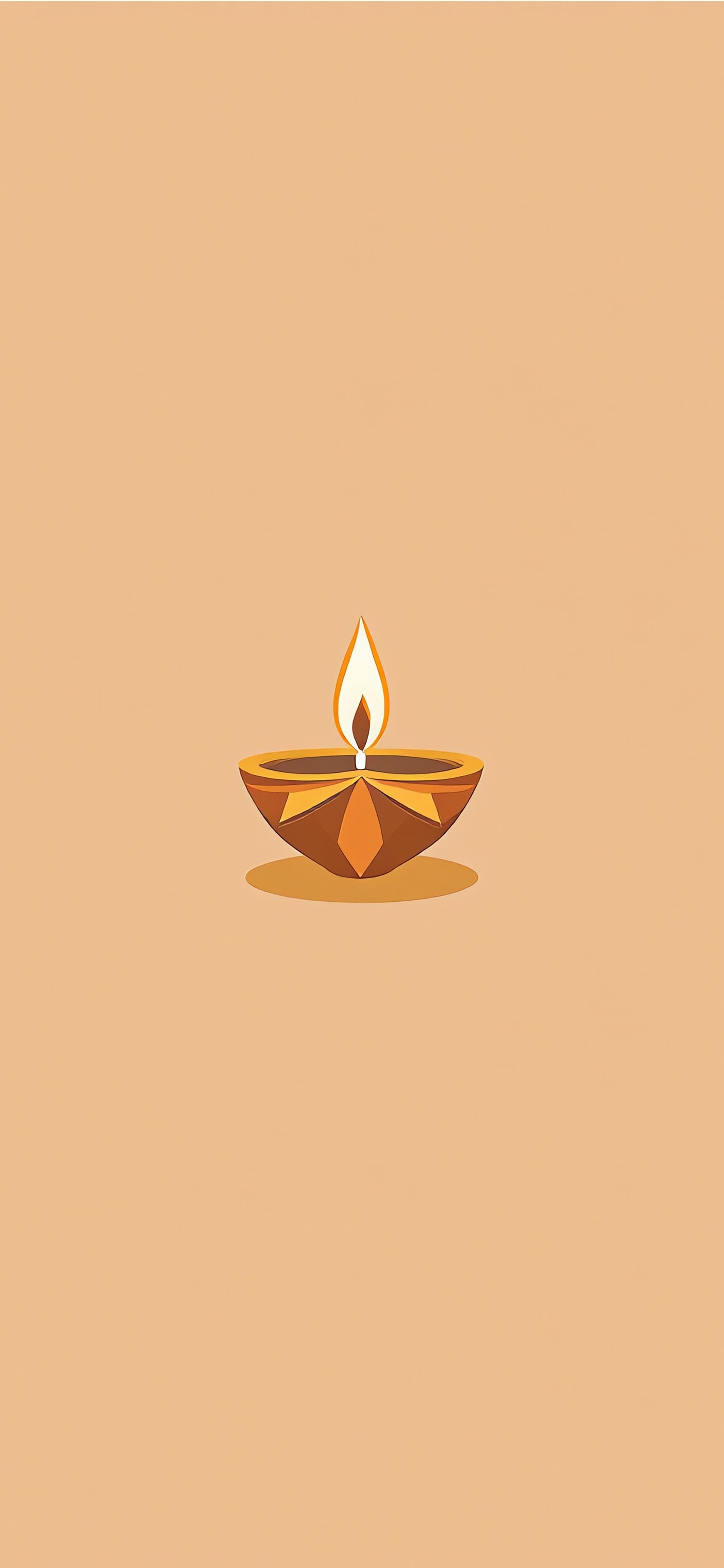 Minimal Diya - free phone wallpaper