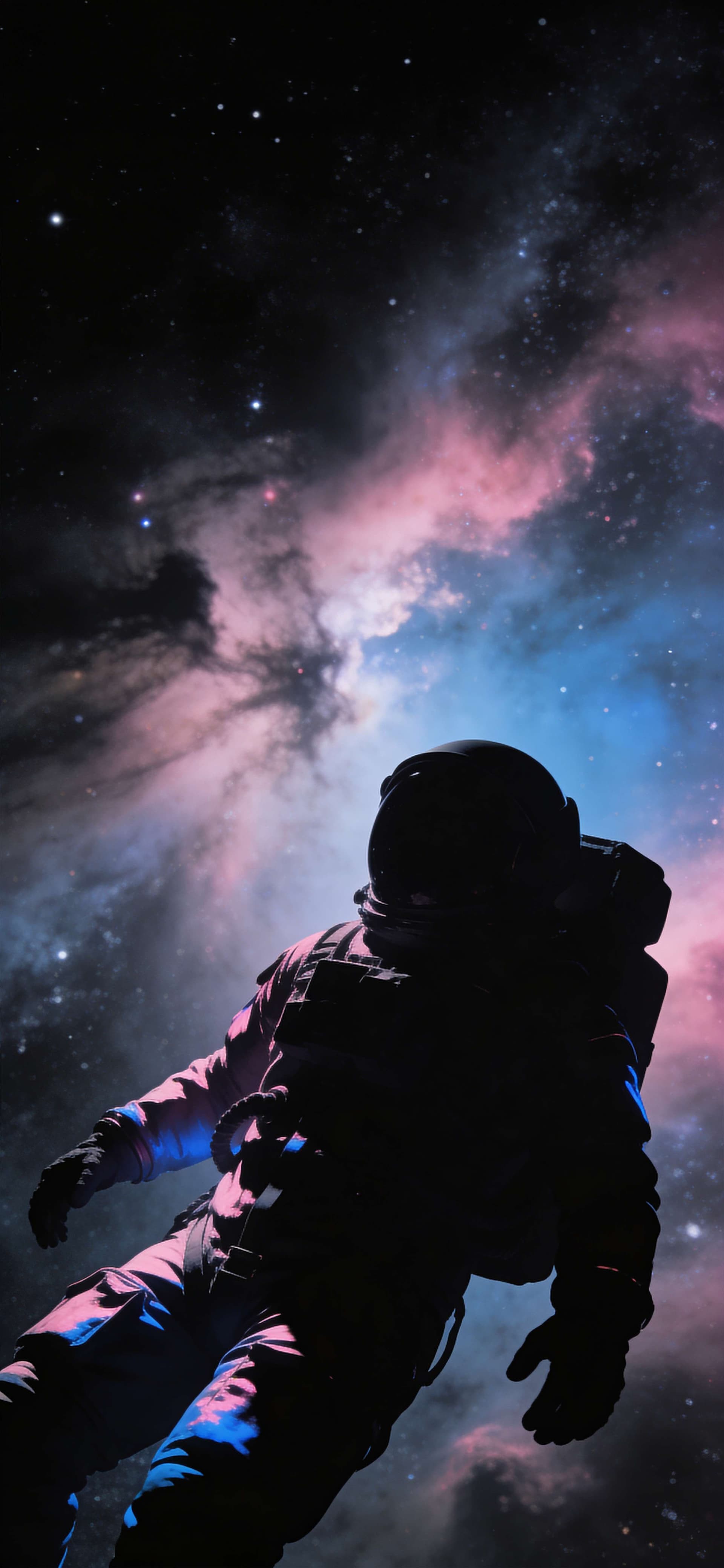 Cosmic Astronaut Dreams - Pro phone wallpaper