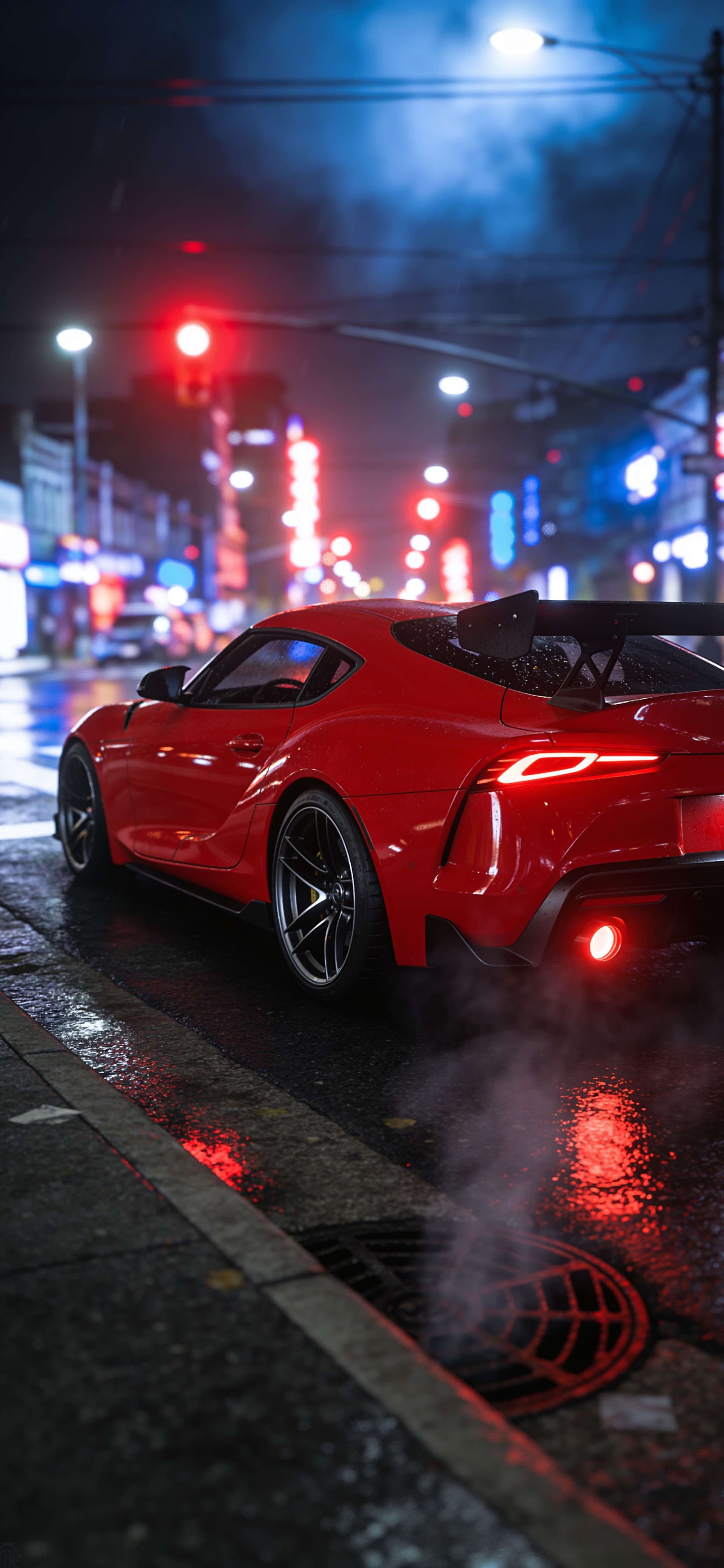 Neon City Ride - Pro phone wallpaper