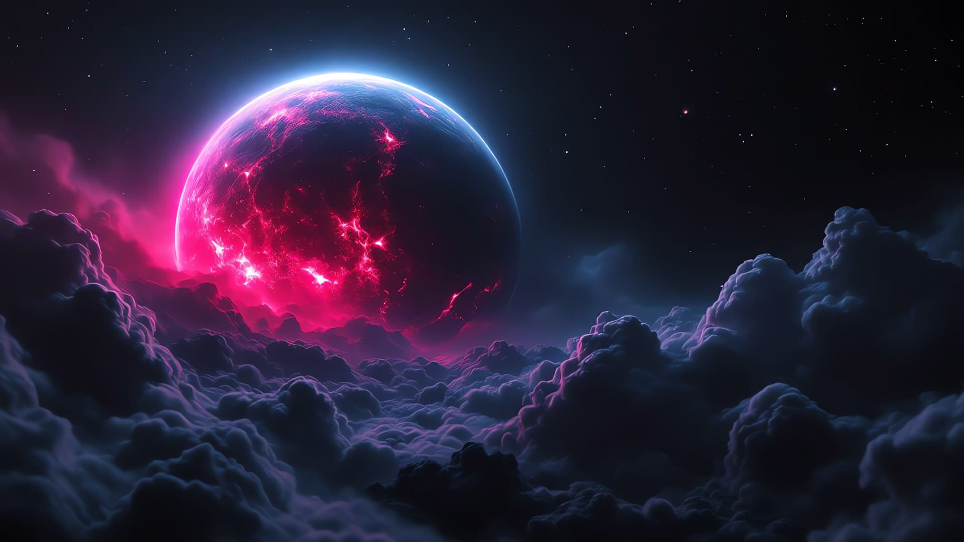 Crimson Orbit - Pro desktop wallpaper