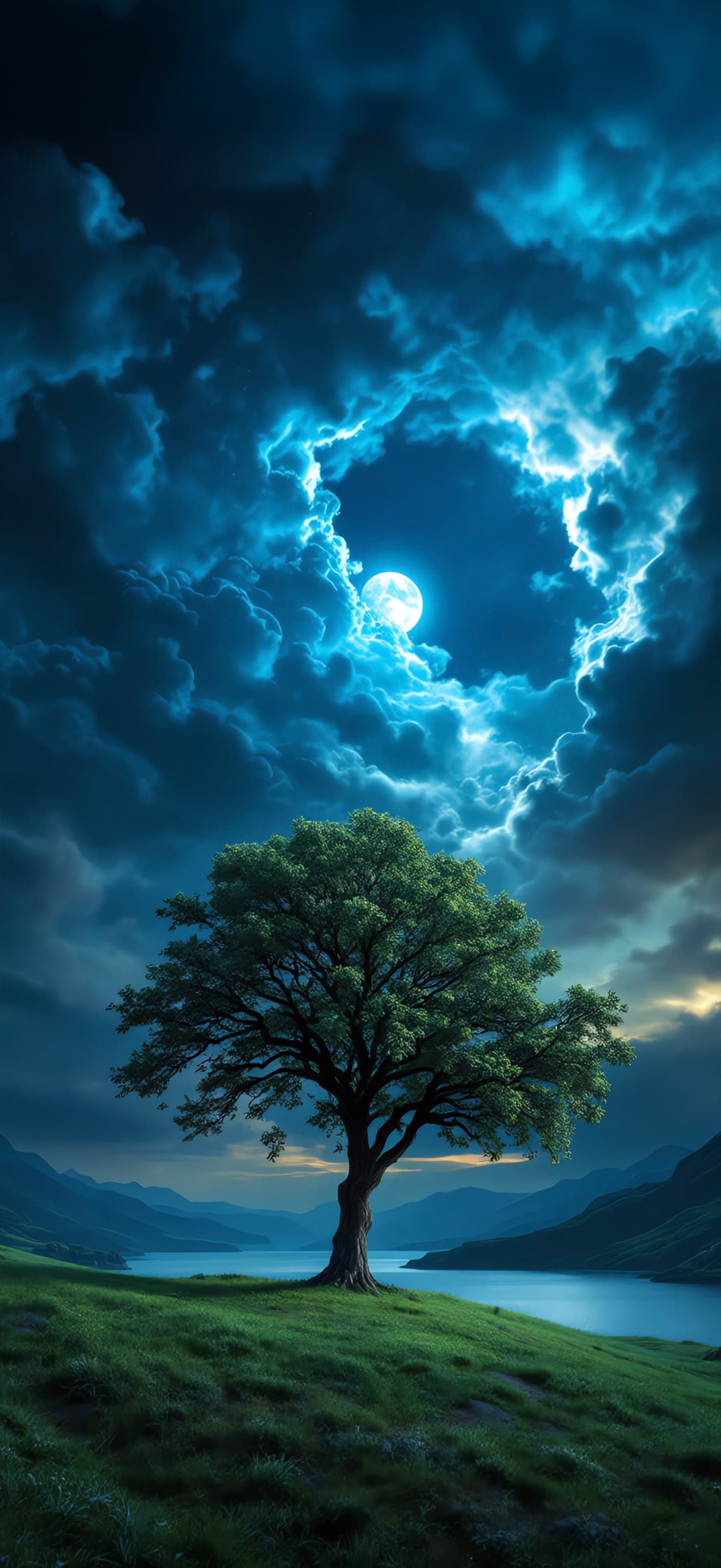 Moonlit Solitude 1 - Pro phone wallpaper