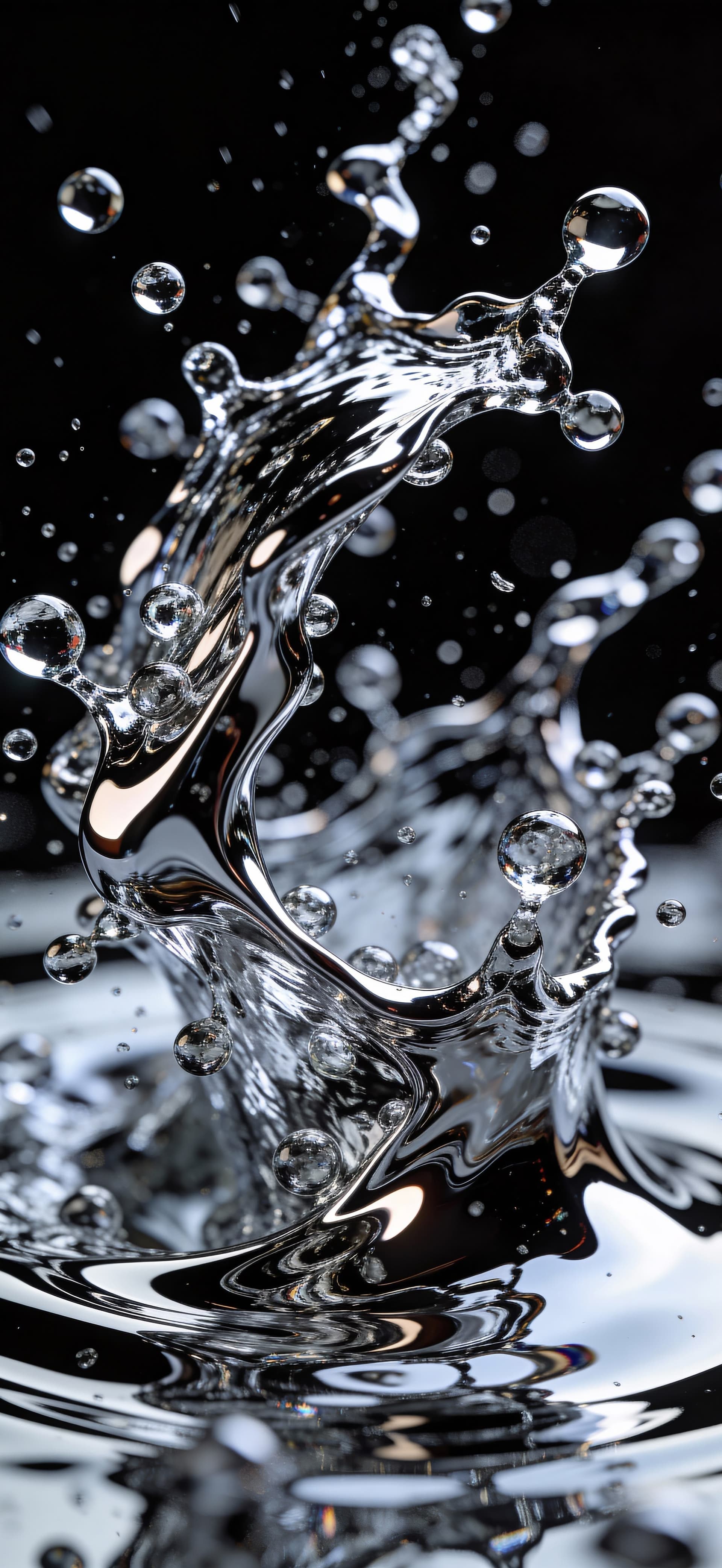 Water Splash Art - free phone wallpaper