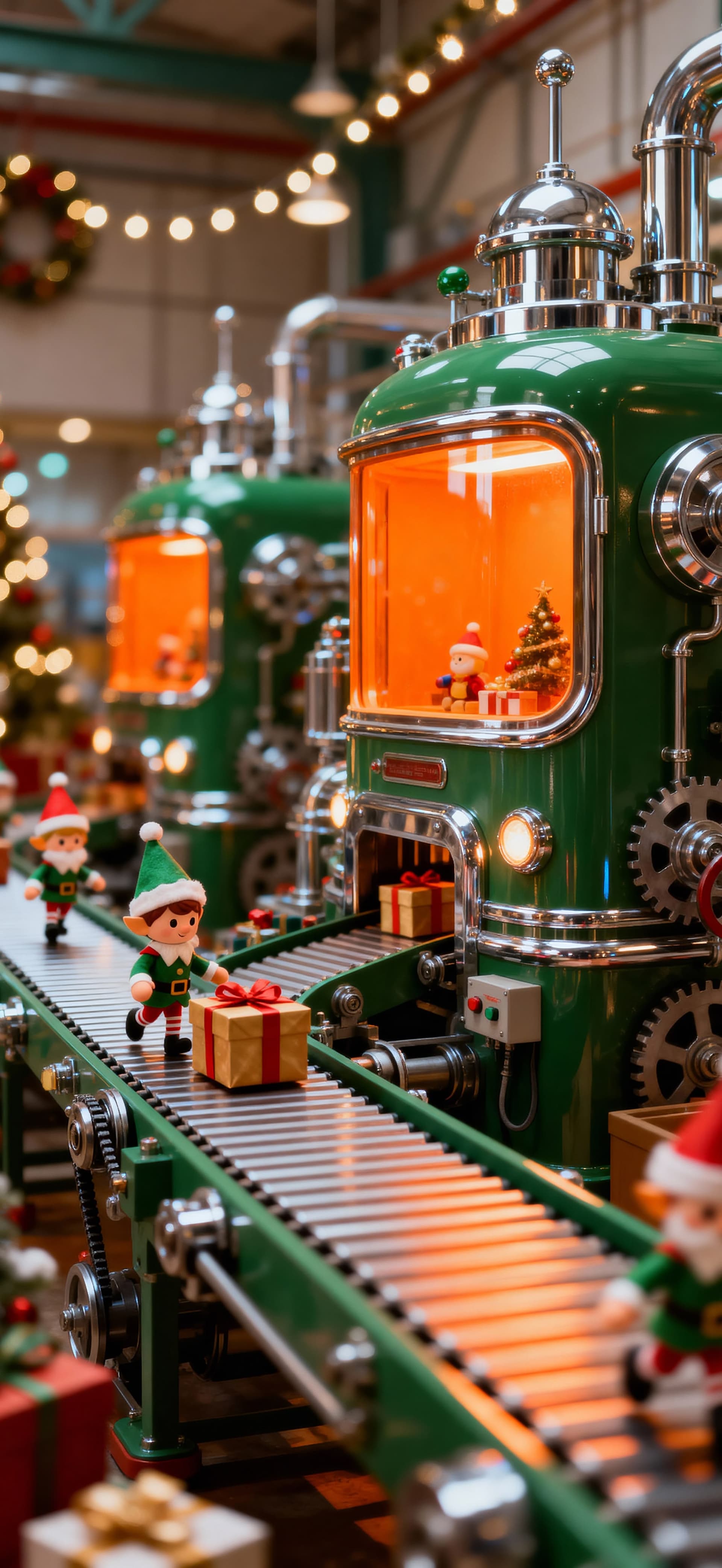 Christmas Presents and Joy Factory 2 - Pro phone wallpaper
