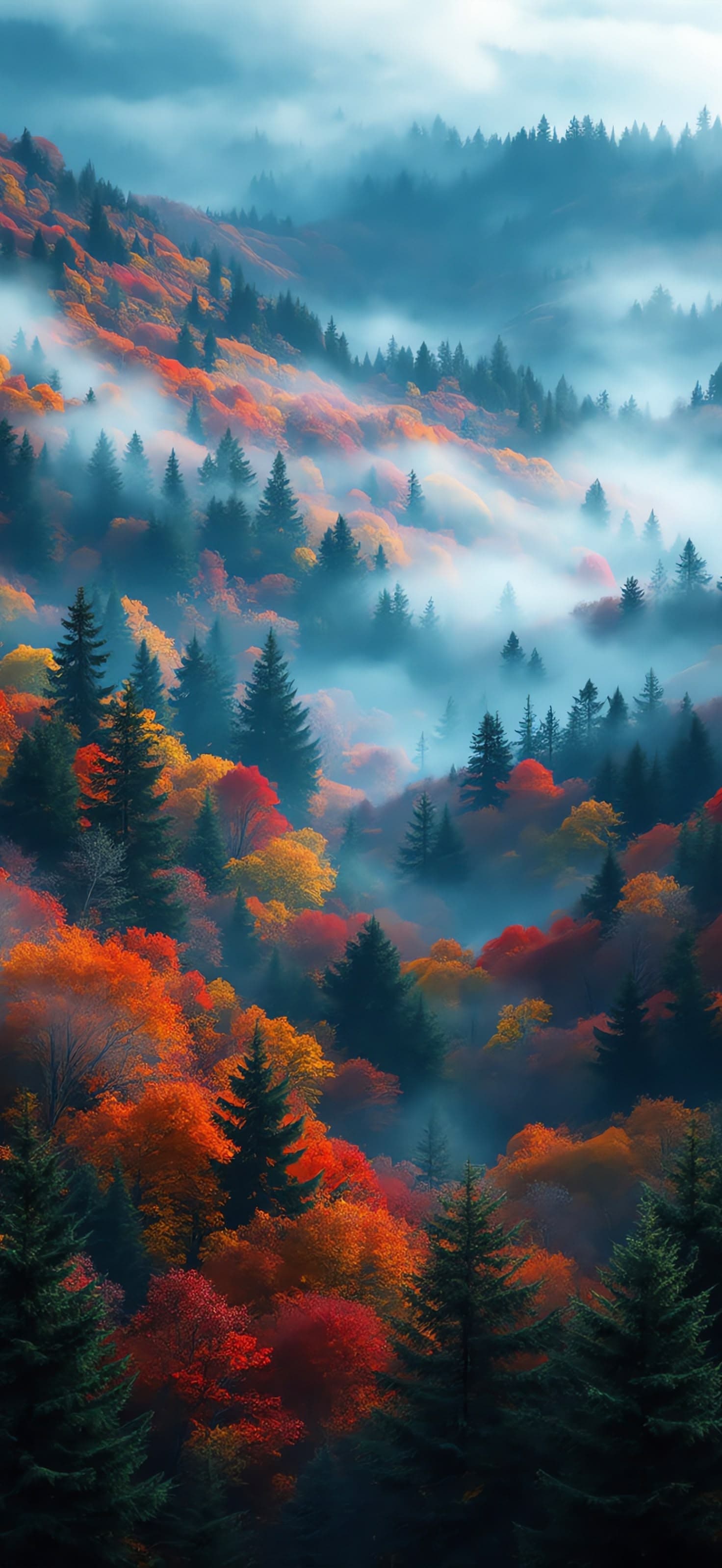 Whispers of Autumn Mist 1 - Pro phone wallpaper