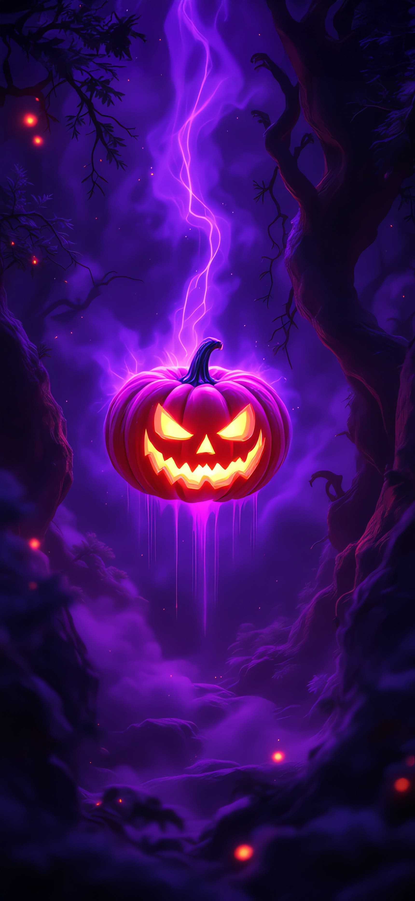 Spectral Halloween Glow 3 - Pro phone wallpaper