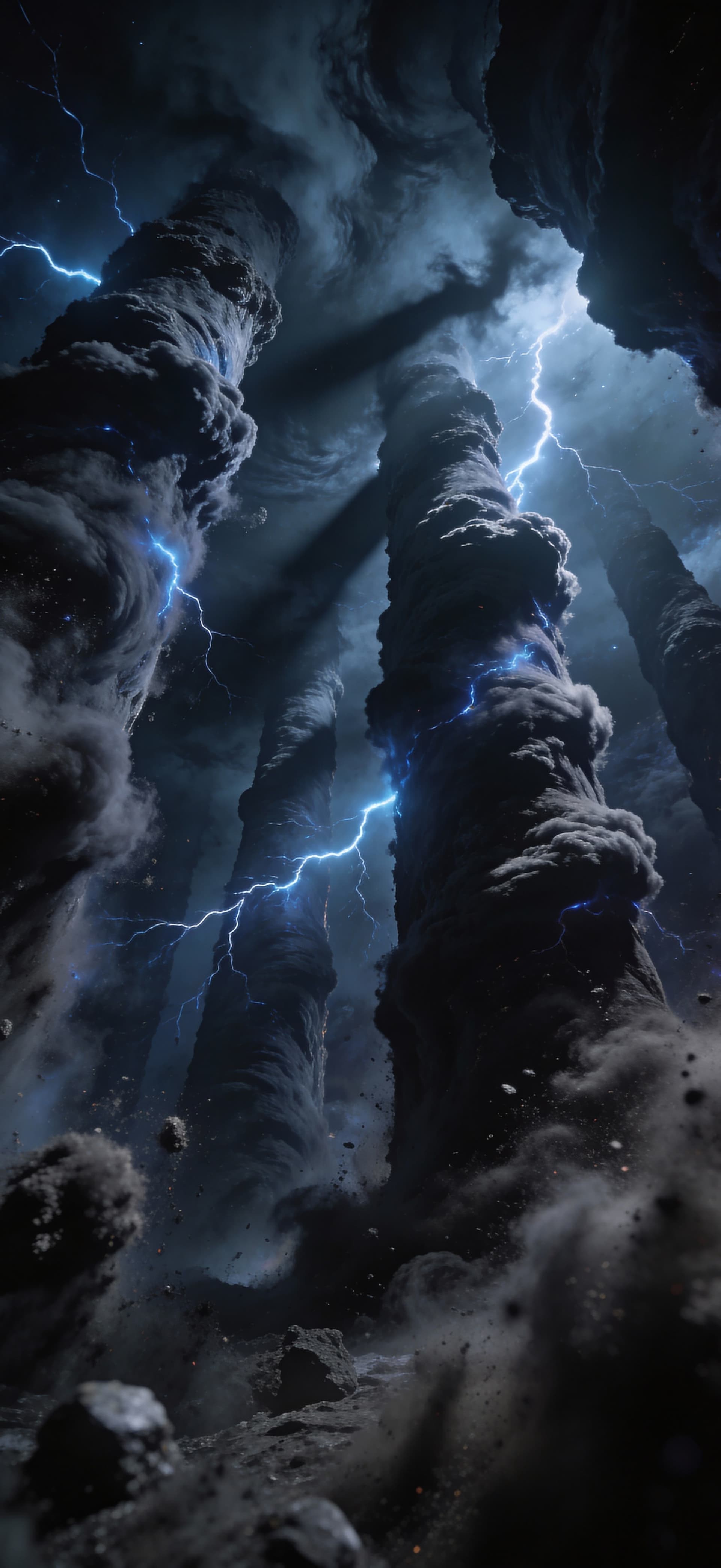 Storm Pillars - free phone wallpaper