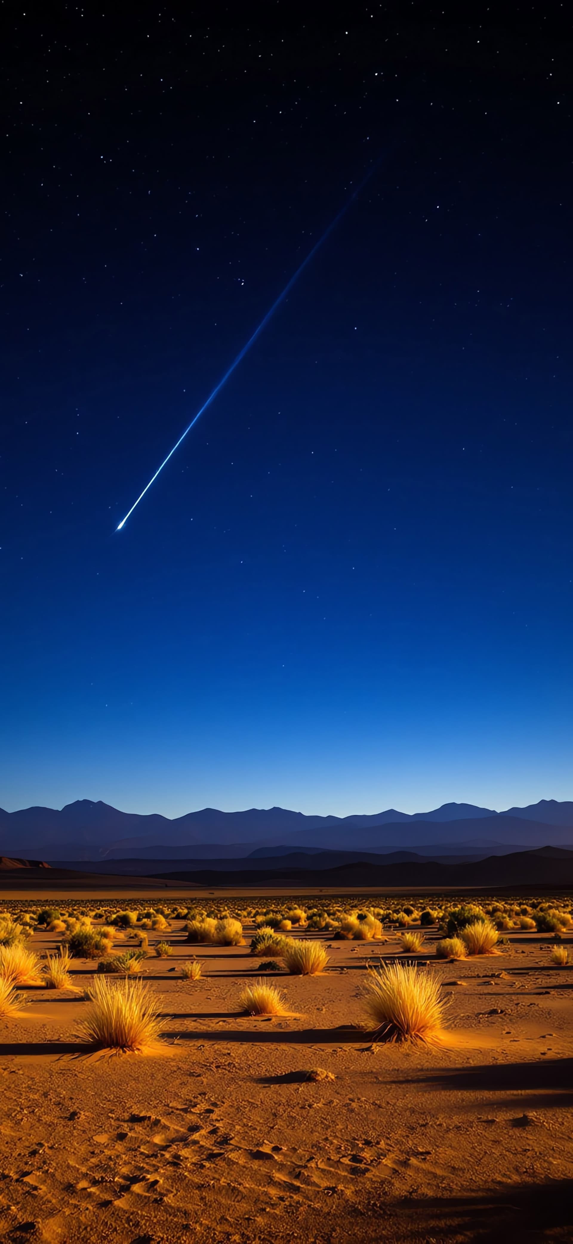 Desert Shooting Star - free phone wallpaper