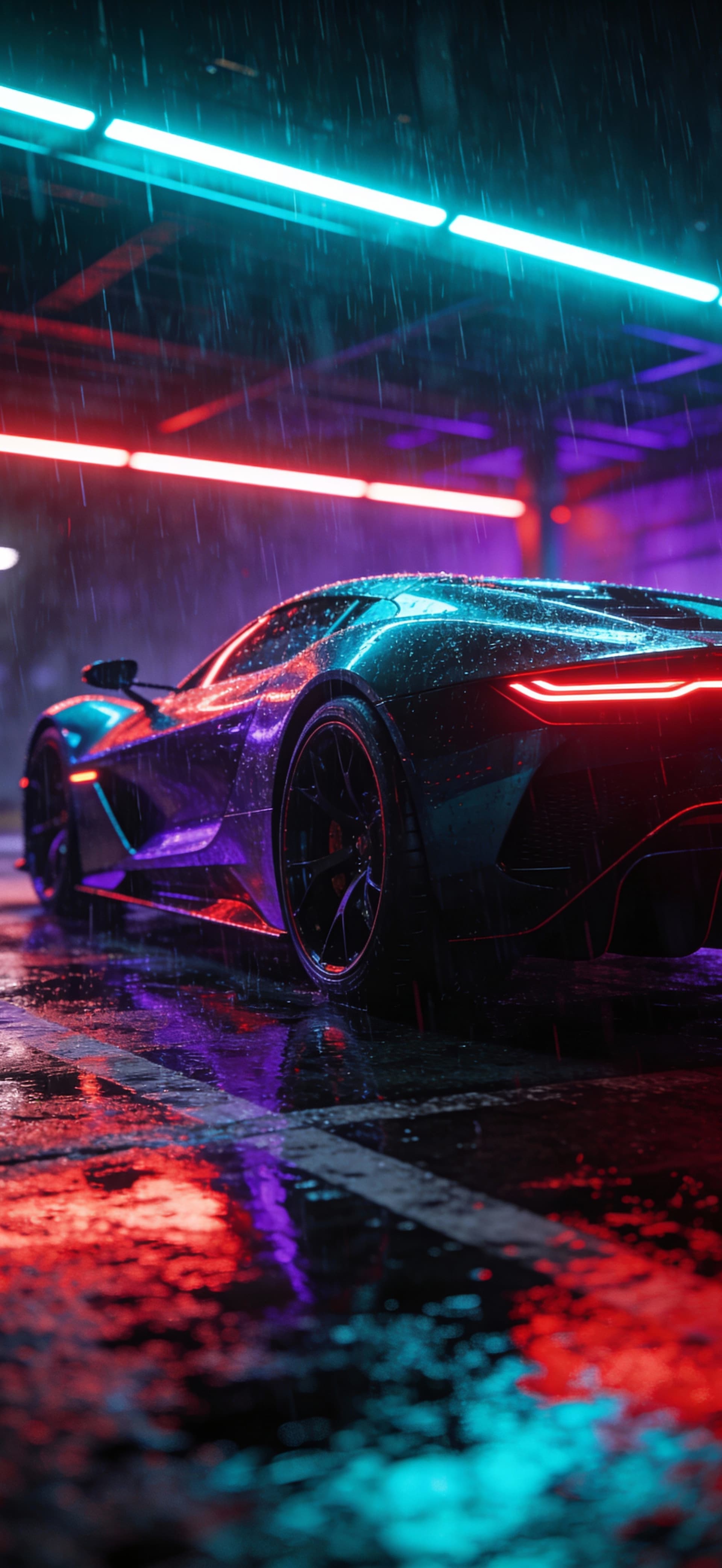 Neon Pitstop 2 - Pro phone wallpaper