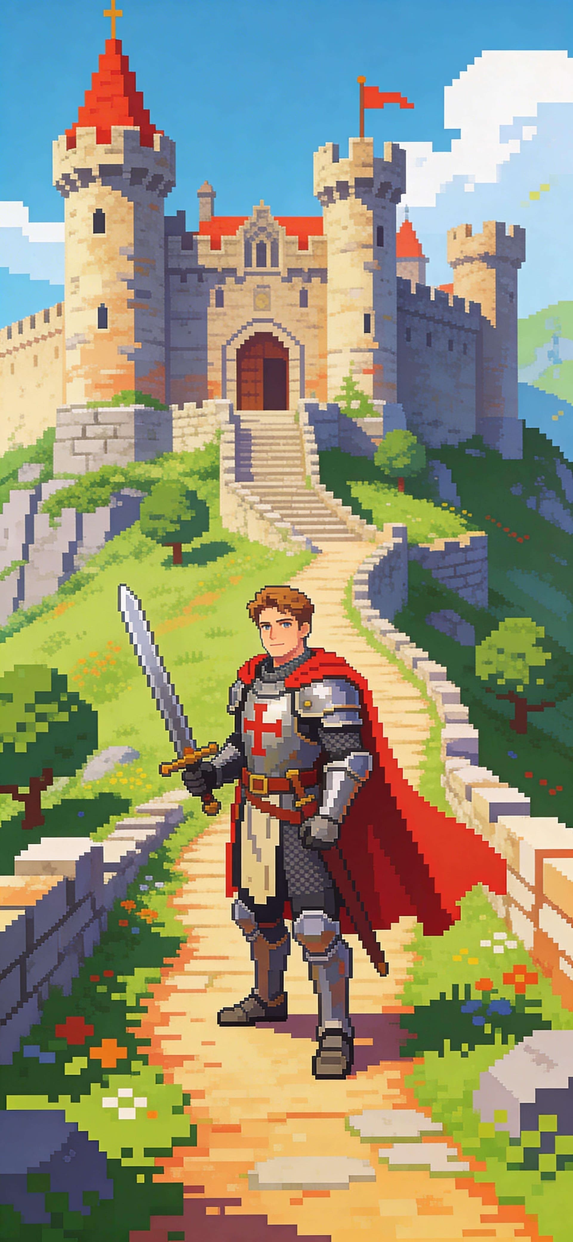 Pixel Knight - Pro phone wallpaper
