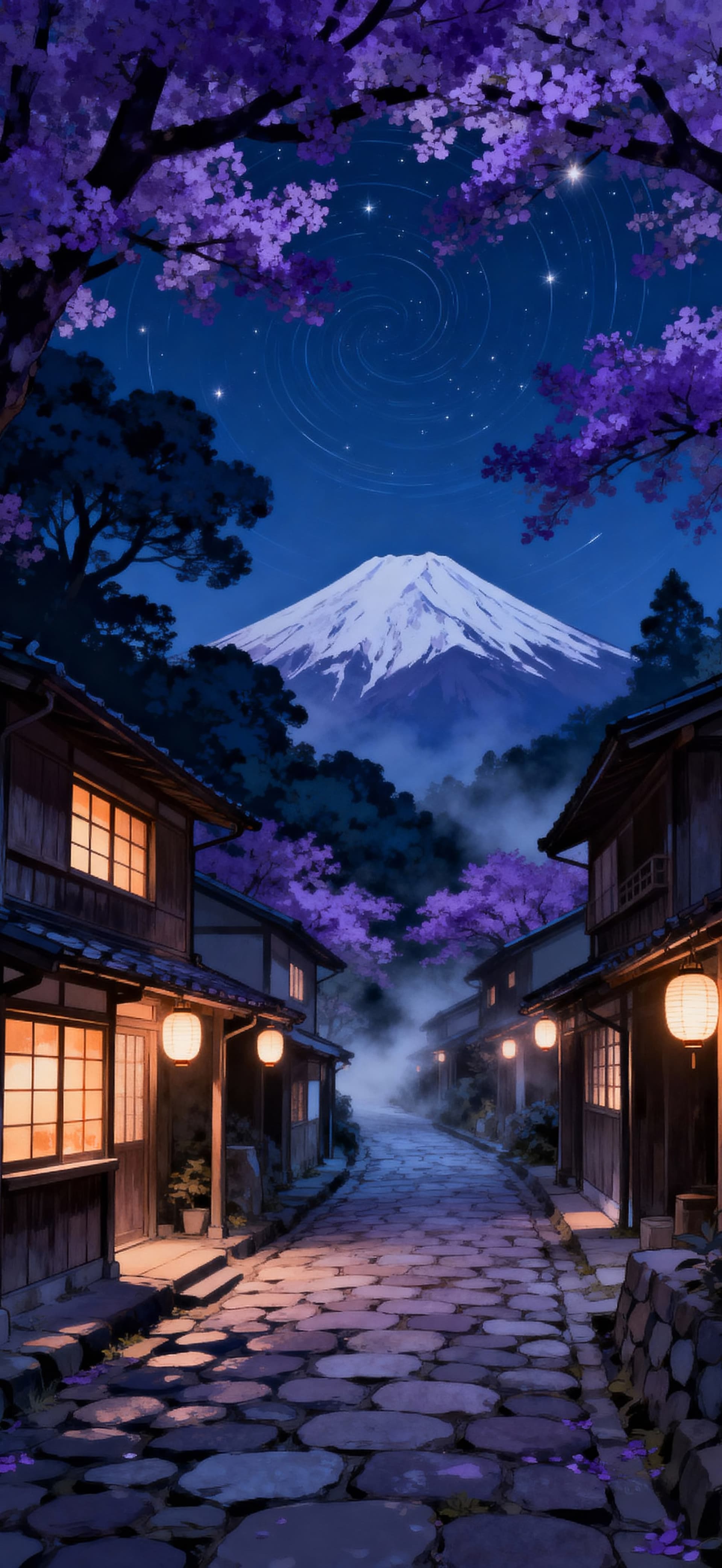 Sakura Lane 2 - free phone wallpaper