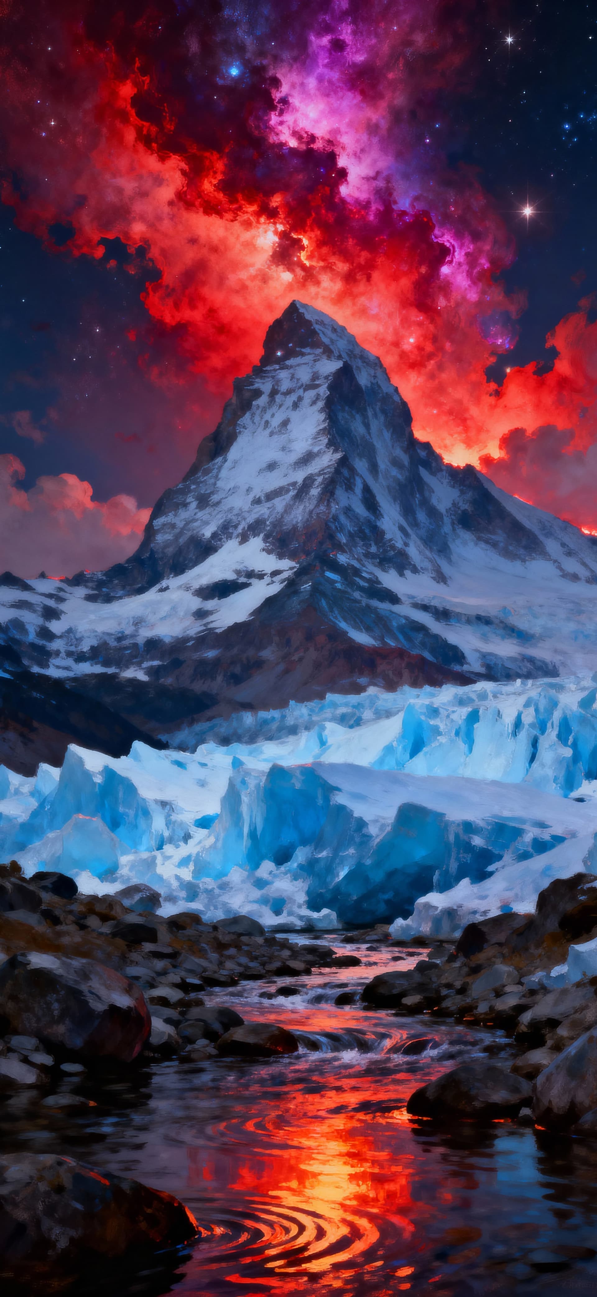 Crimson Sky Summit 2 - free phone wallpaper