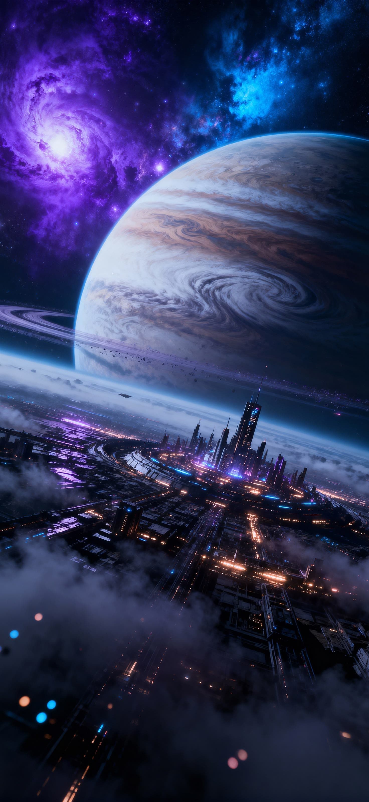Cosmic Metropolis 2 - free phone wallpaper