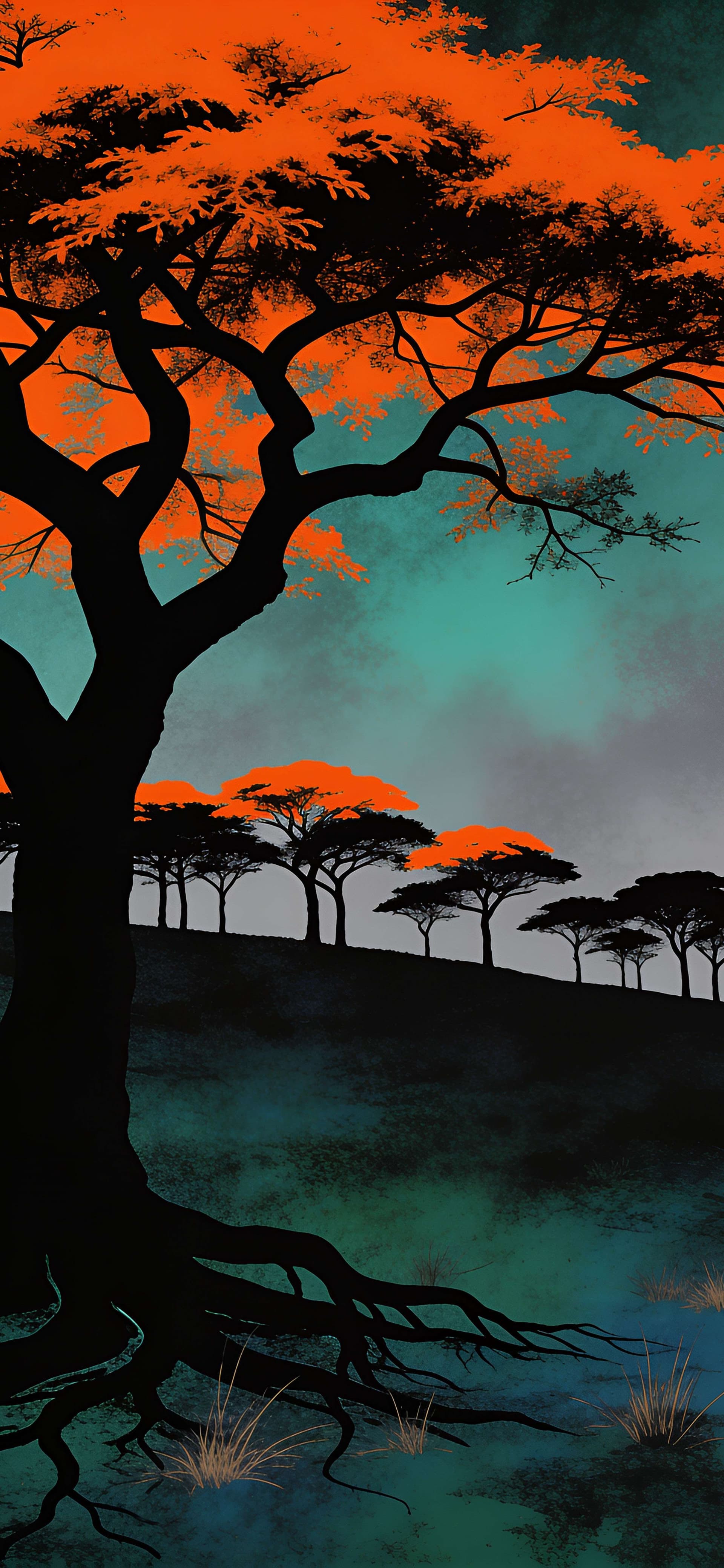 Autumnal Twilight - Pro phone wallpaper