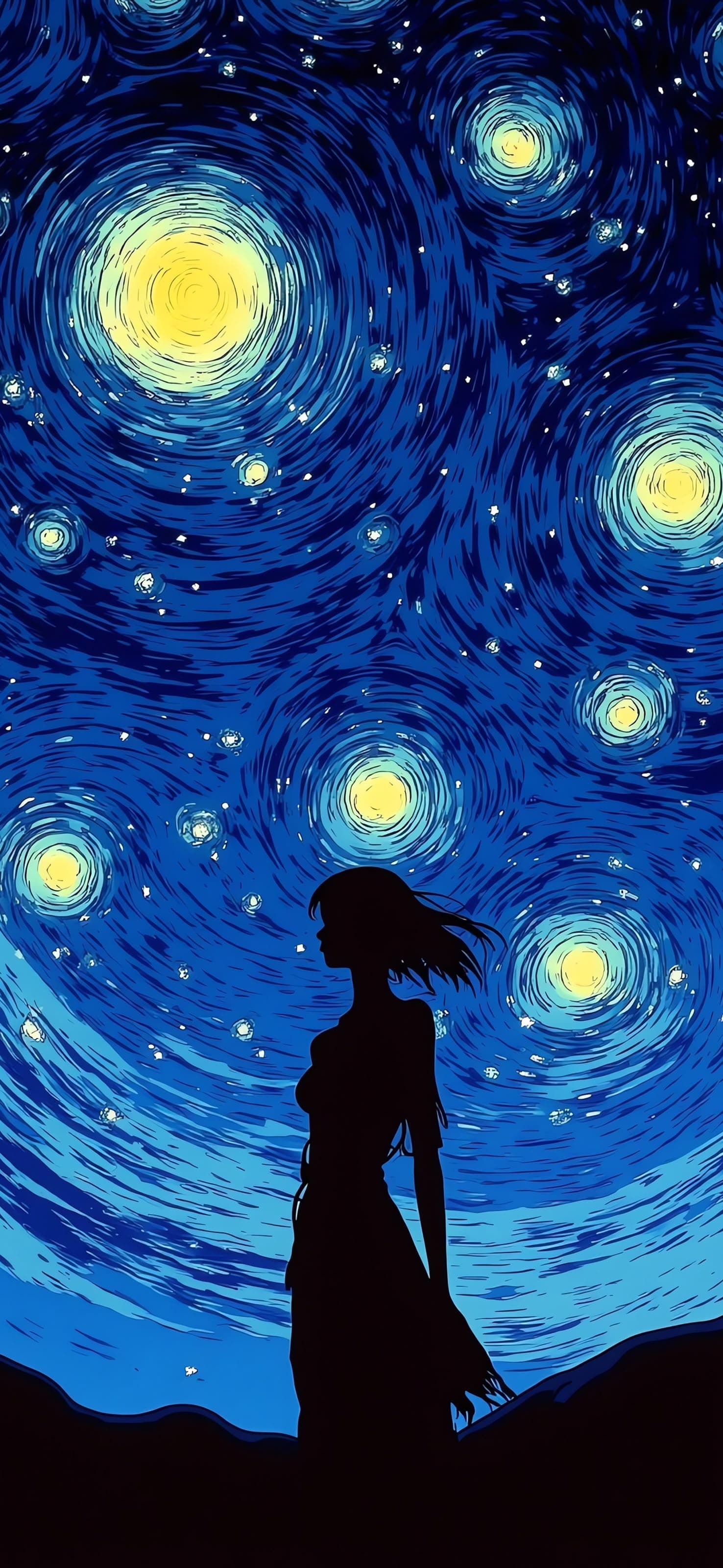 Starry Solitude - free phone wallpaper