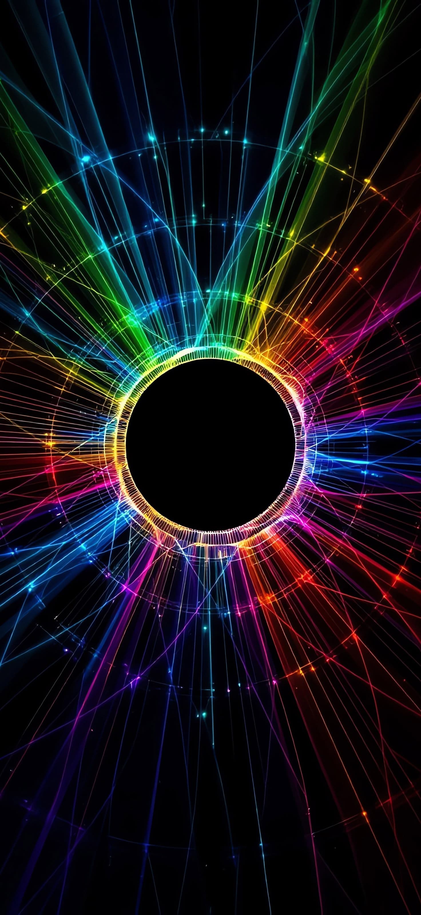 Neon Singularity 1 - Pro phone wallpaper