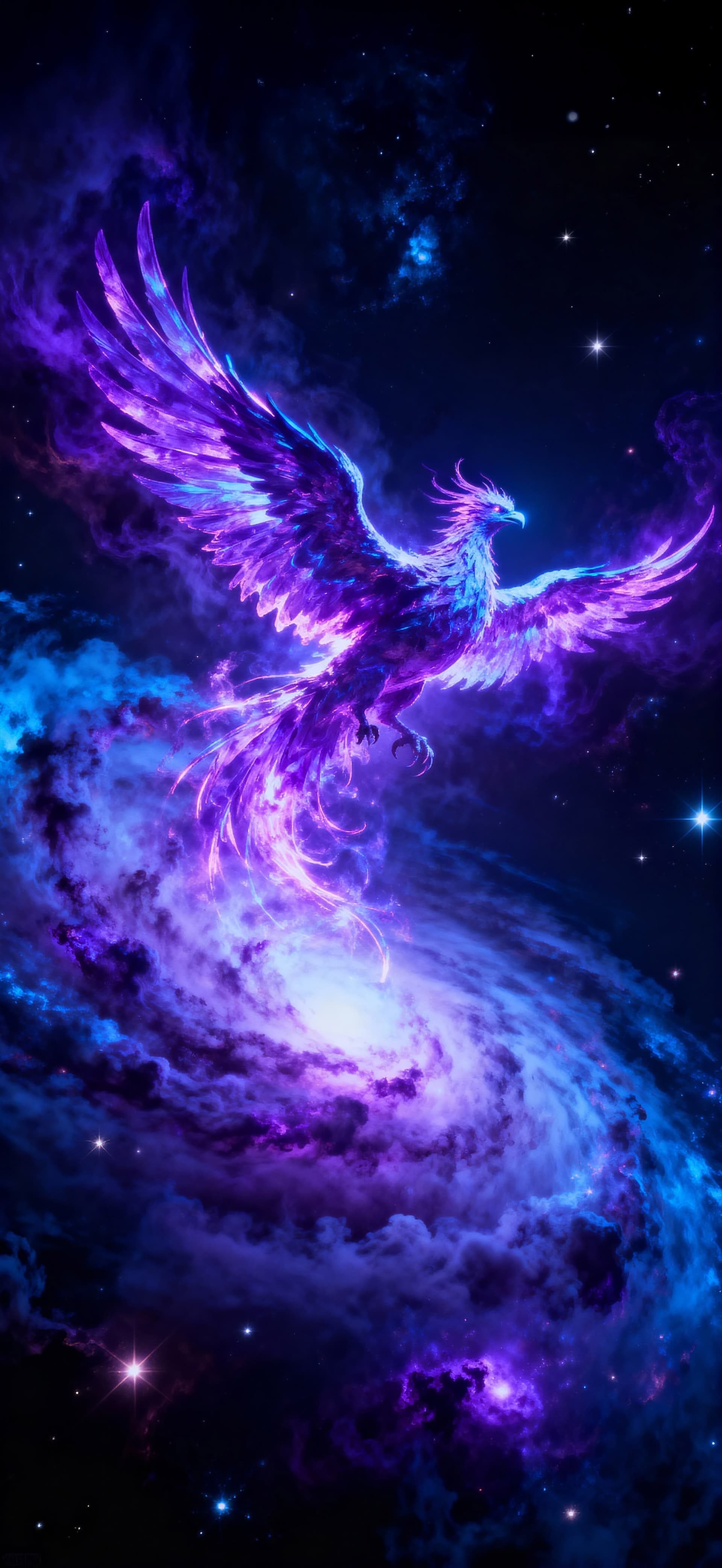 Cosmic Phoenix Ascension 2 - free phone wallpaper
