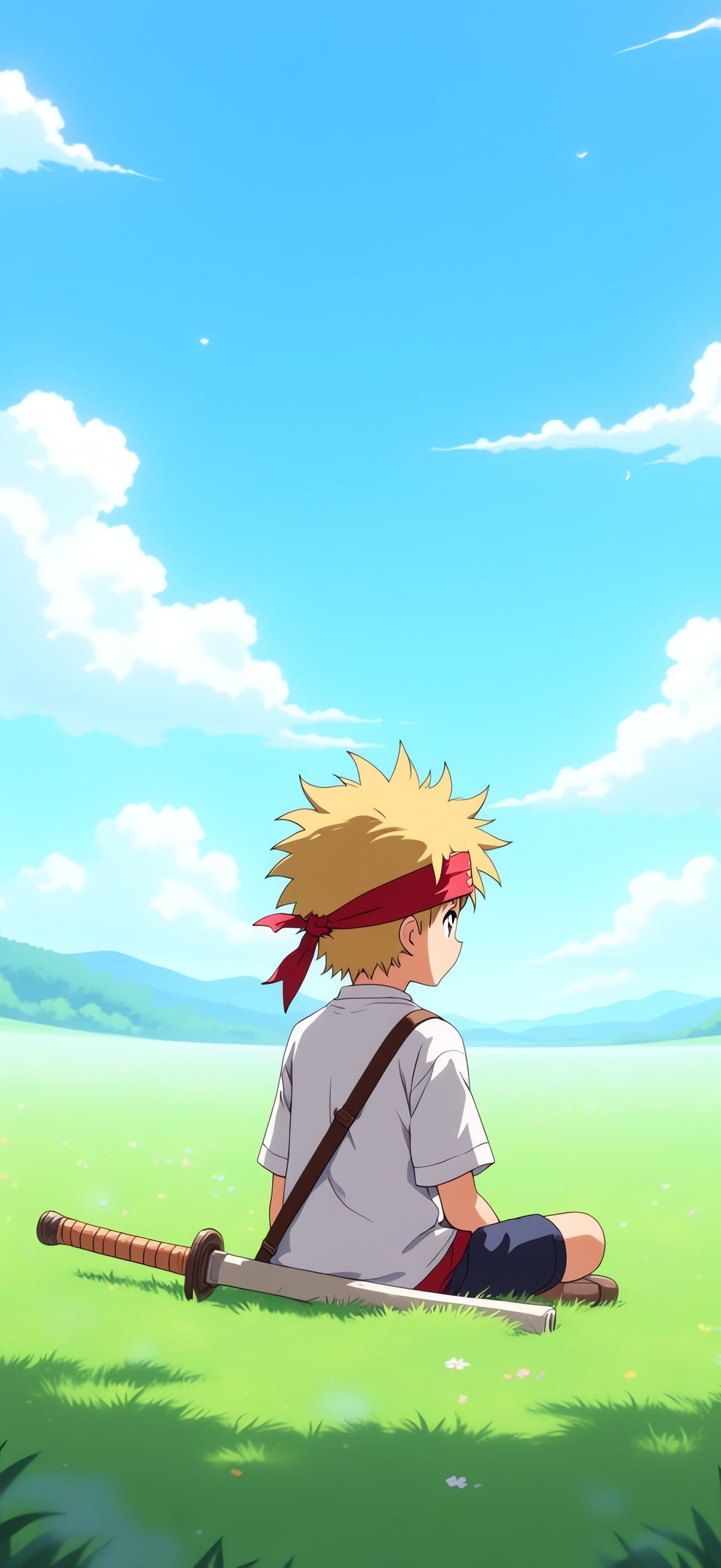 Sword Boy Daydream 3 - free phone wallpaper