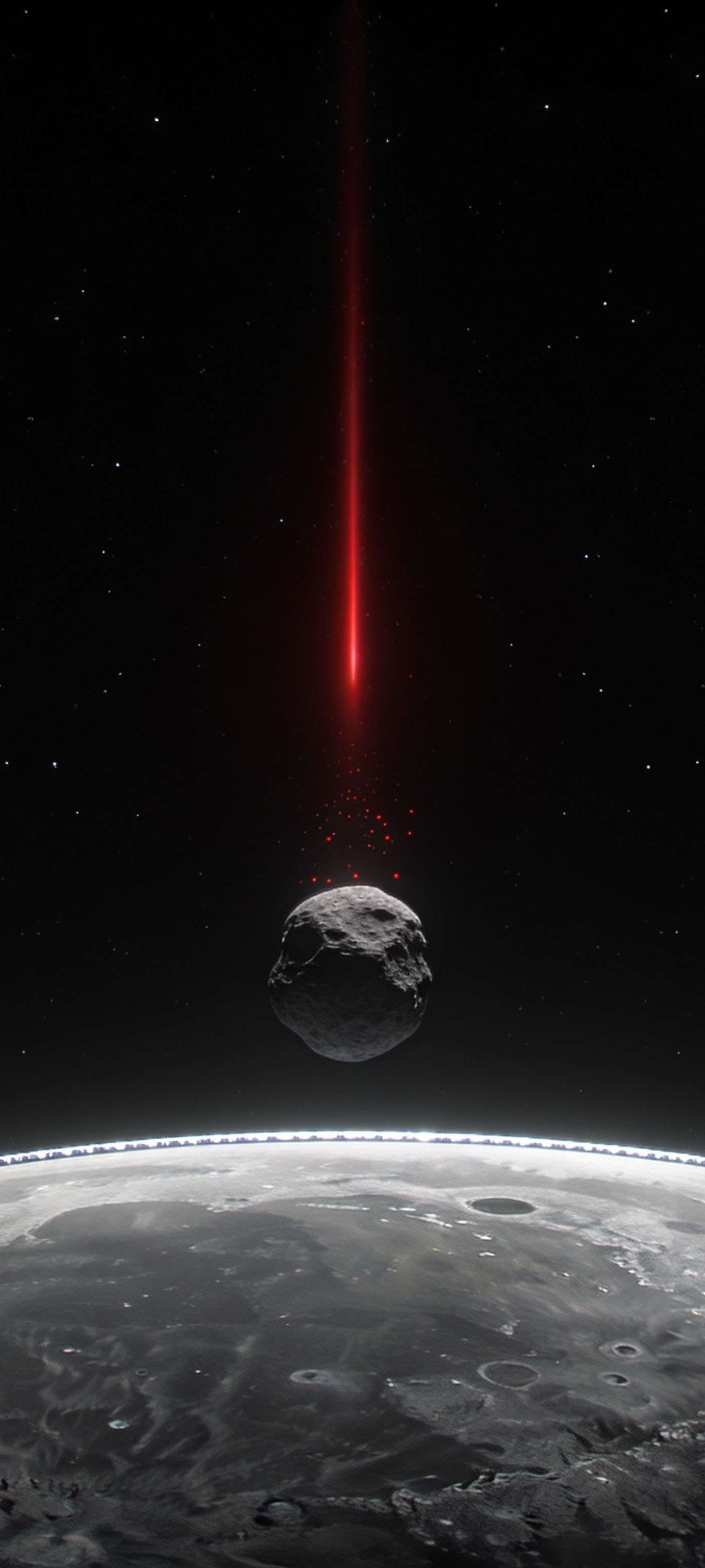 Lunar Red Ray - free phone wallpaper